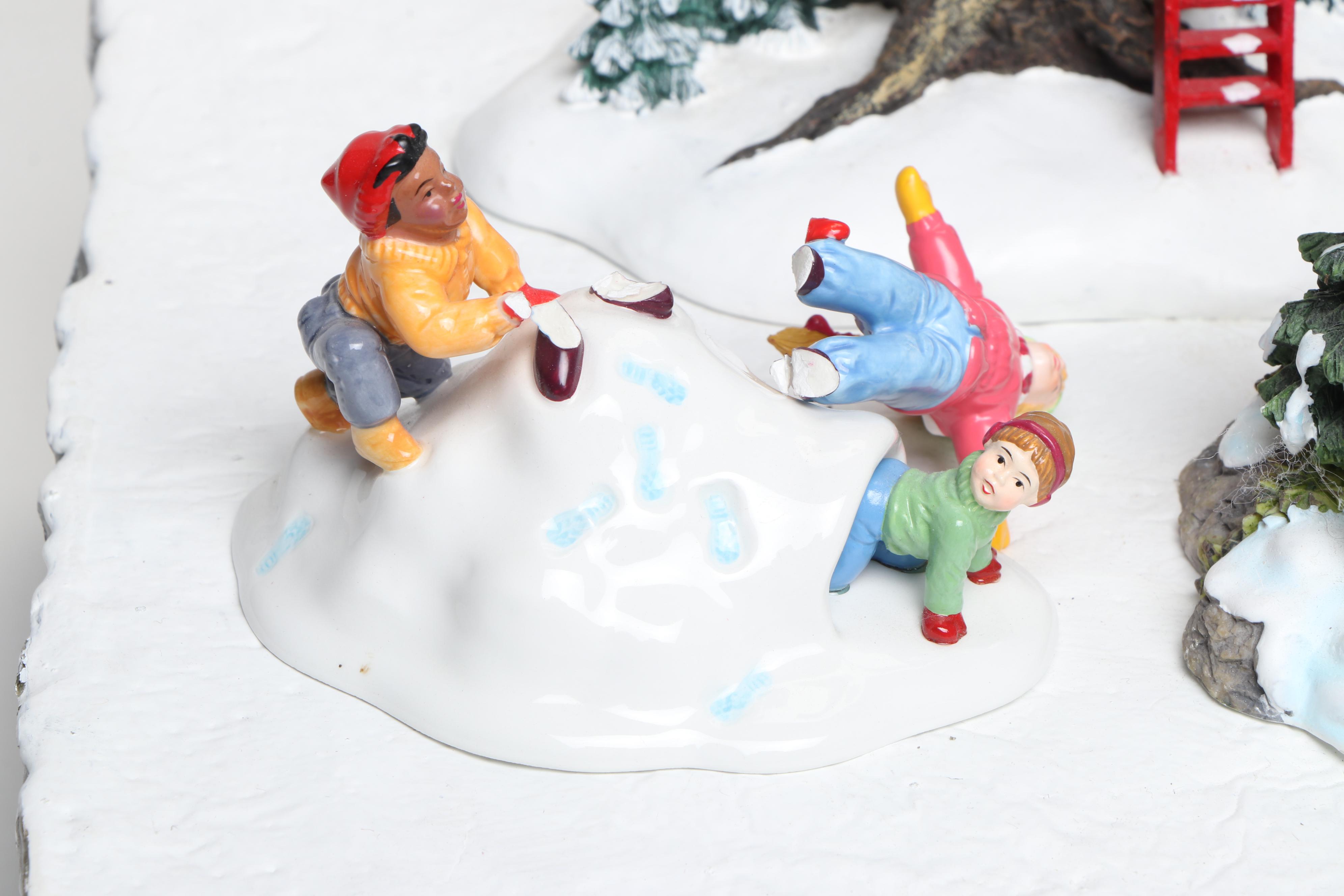 Department 56 Hand- Painted Ceramic Christmas Village Figures