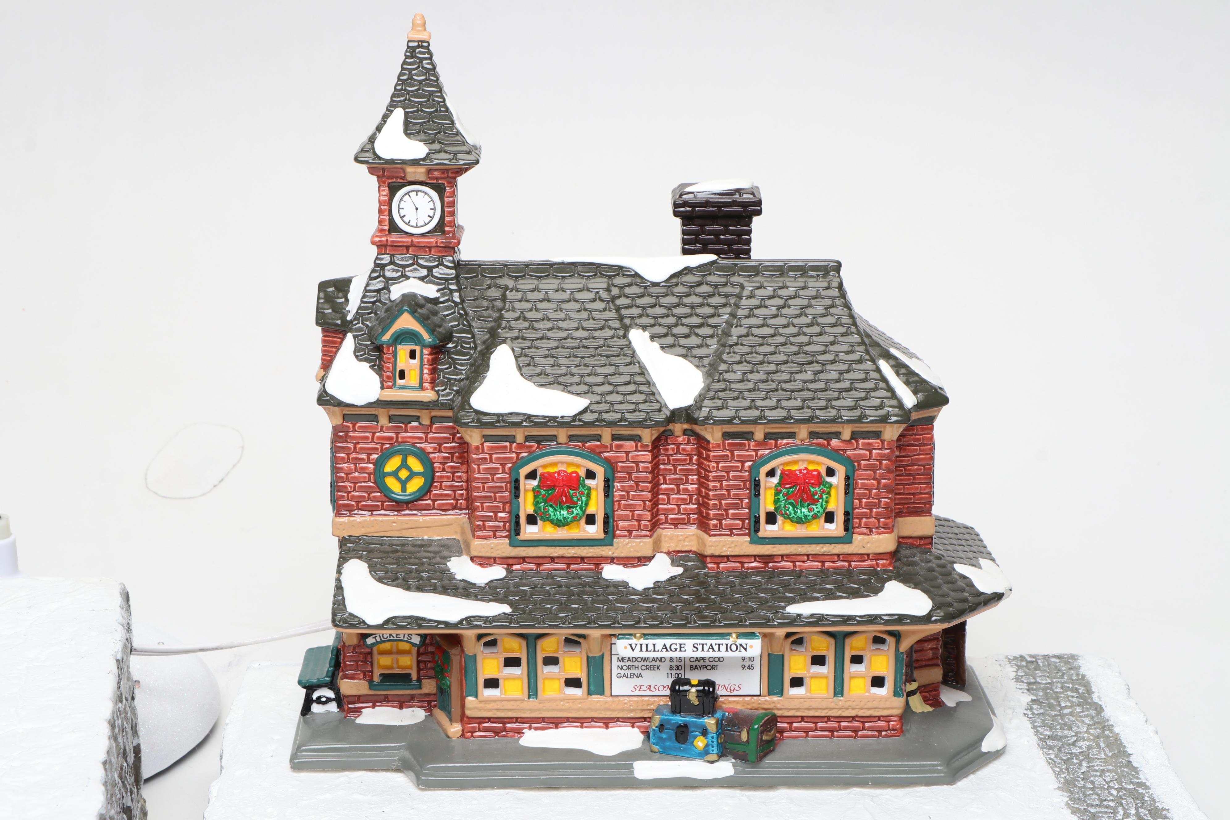 Department 56 Hand- Painted Ceramic Christmas Village Figures