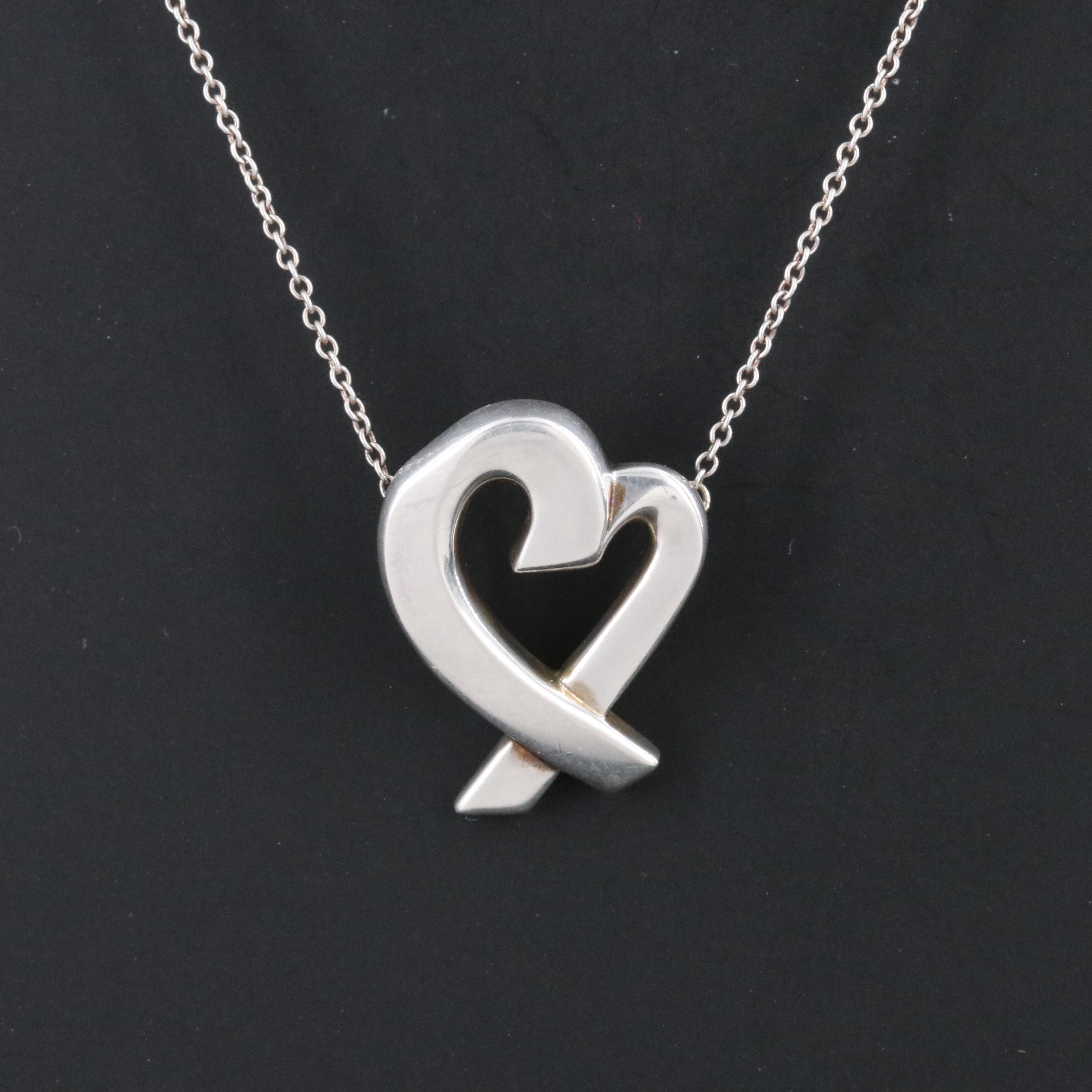 Paloma Picasso for Tiffany & Co. Loving Heart Sterling Necklace