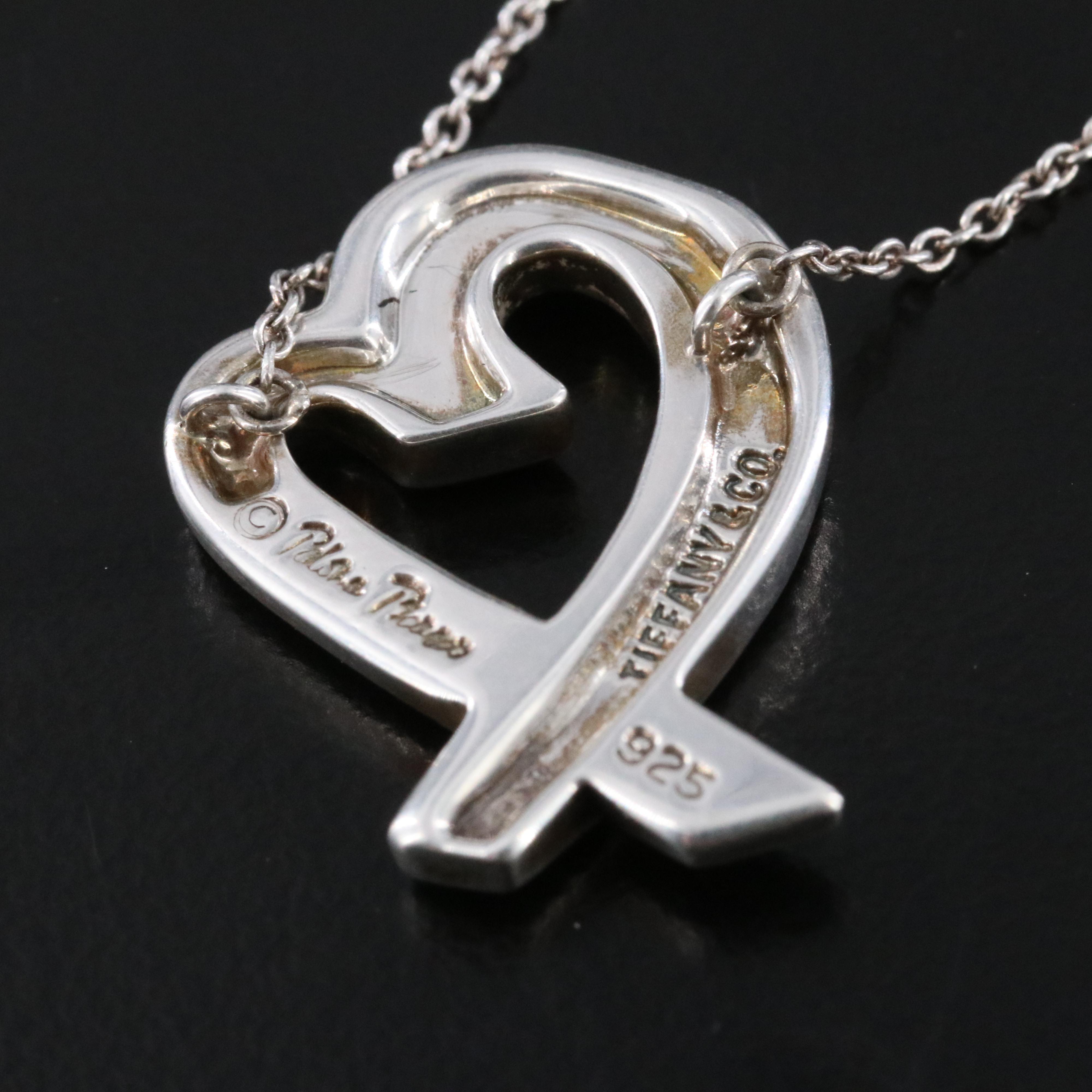 Paloma Picasso for Tiffany & Co. Loving Heart Sterling Necklace