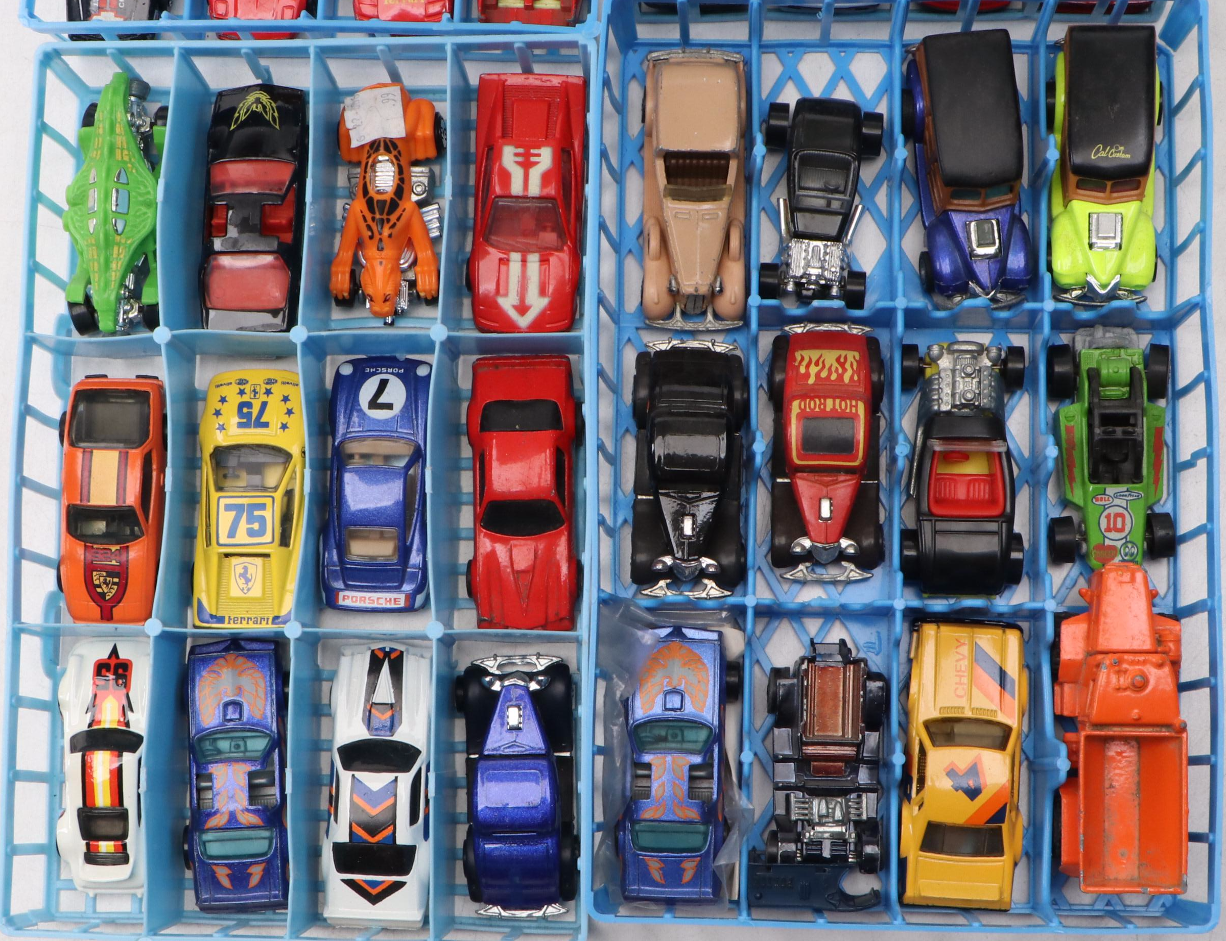 Hot Wheels "80's Corvette," "Porsche 959" and More Toy Cars in Case