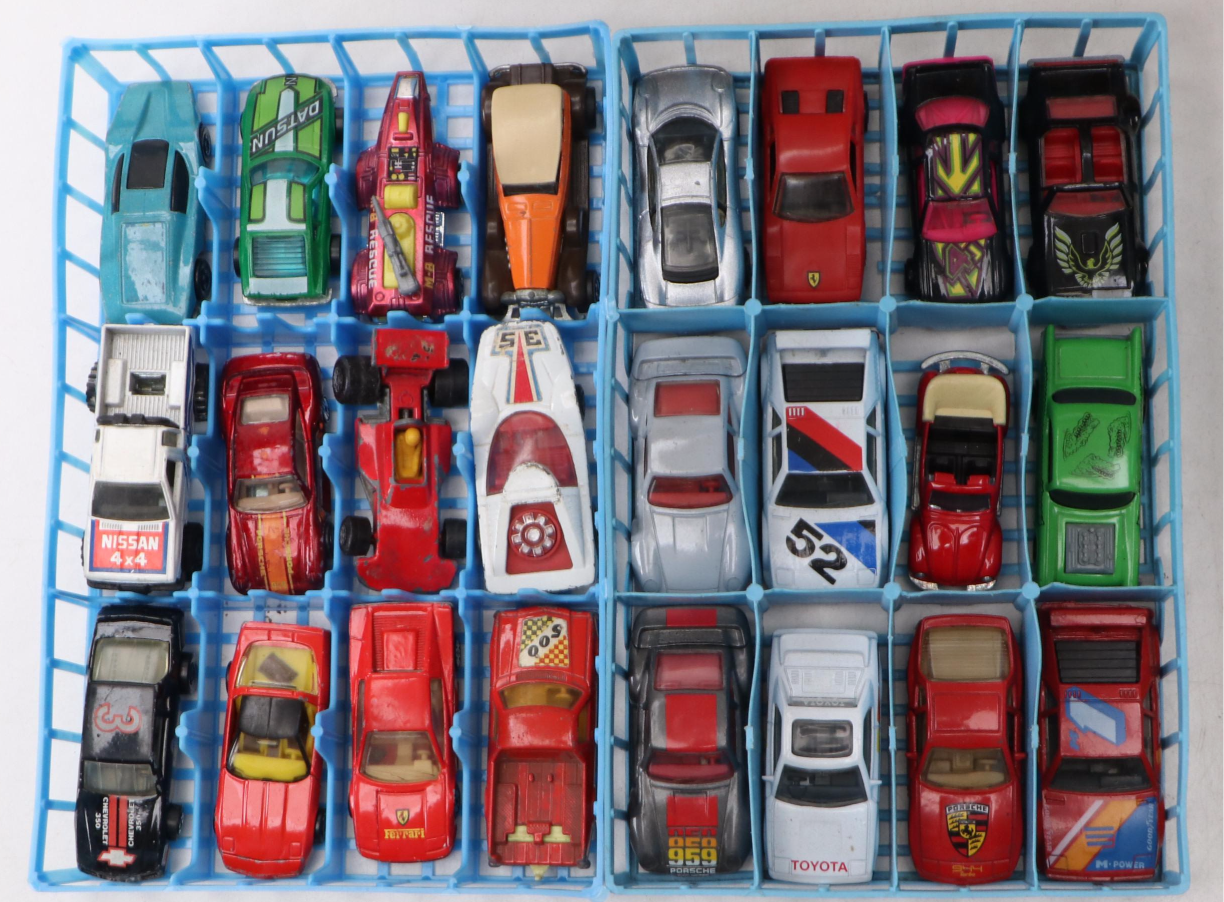Hot Wheels "80's Corvette," "Porsche 959" and More Toy Cars in Case
