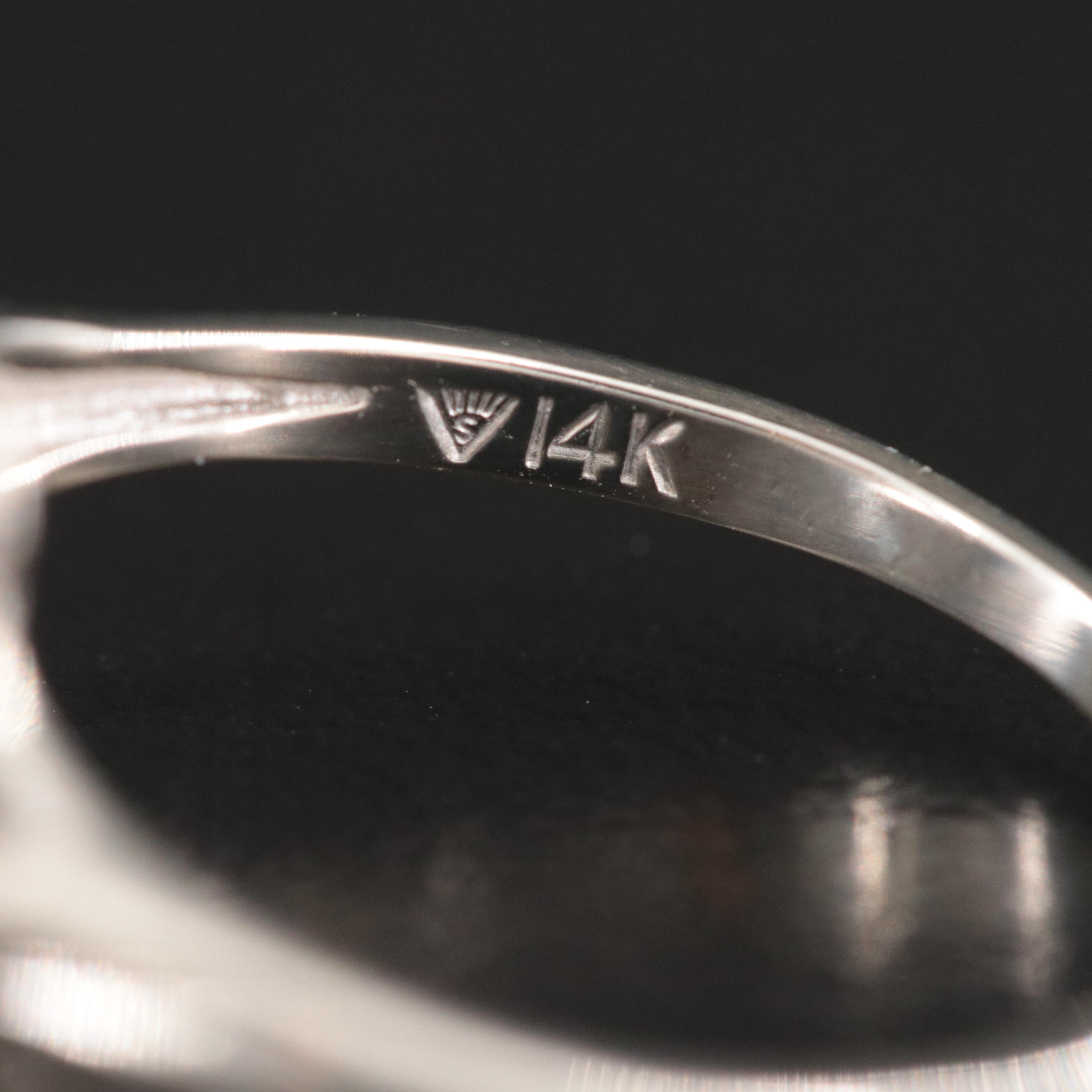 14K Pearl and Diamond Toi et Moi Ring