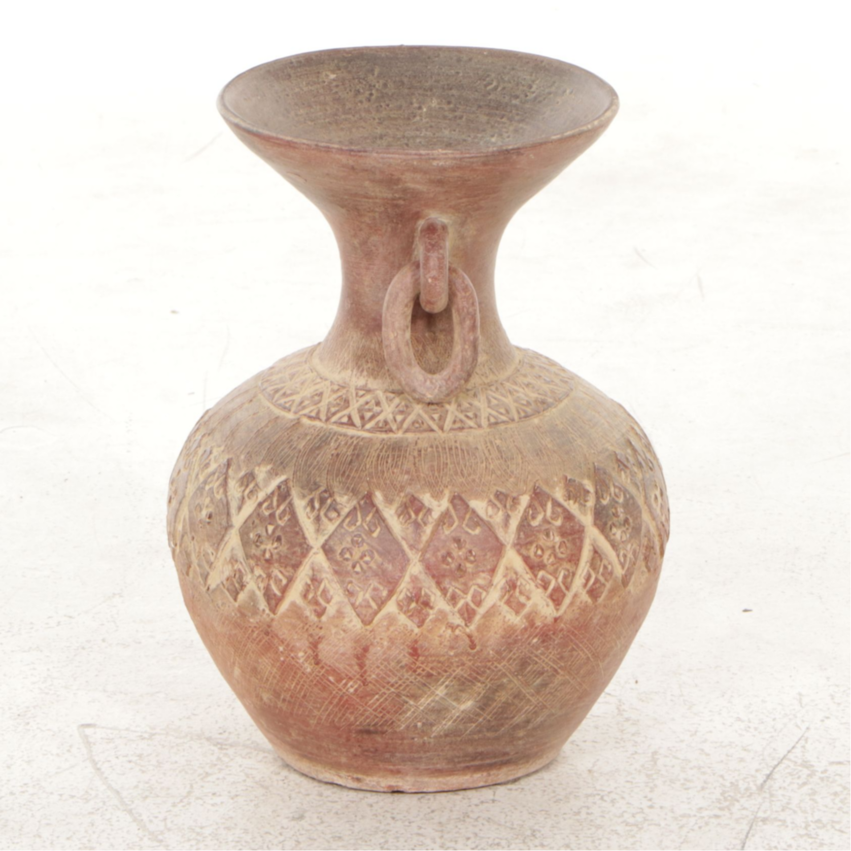 Tribal Red Clay Vase Reproduction
