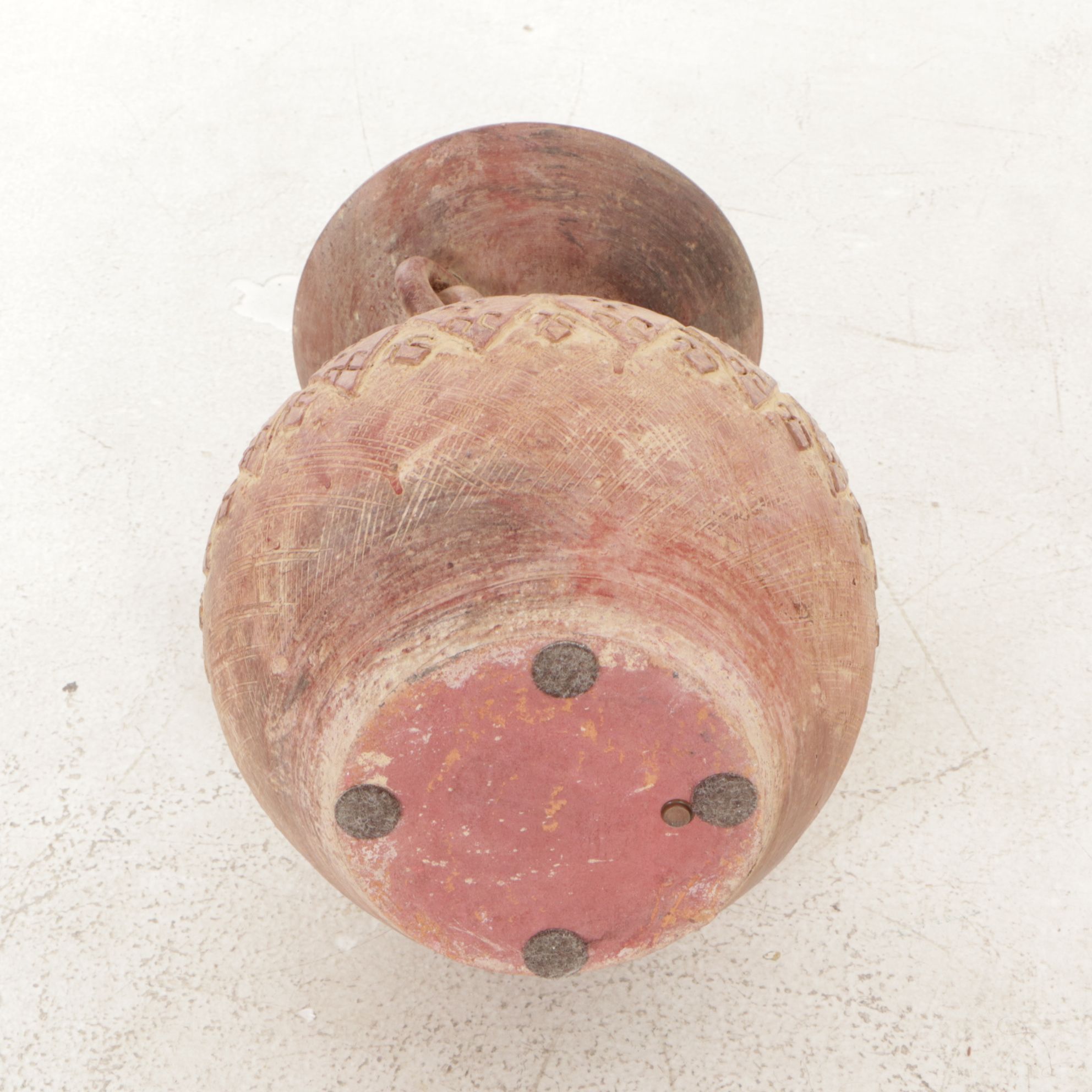 Tribal Red Clay Vase Reproduction