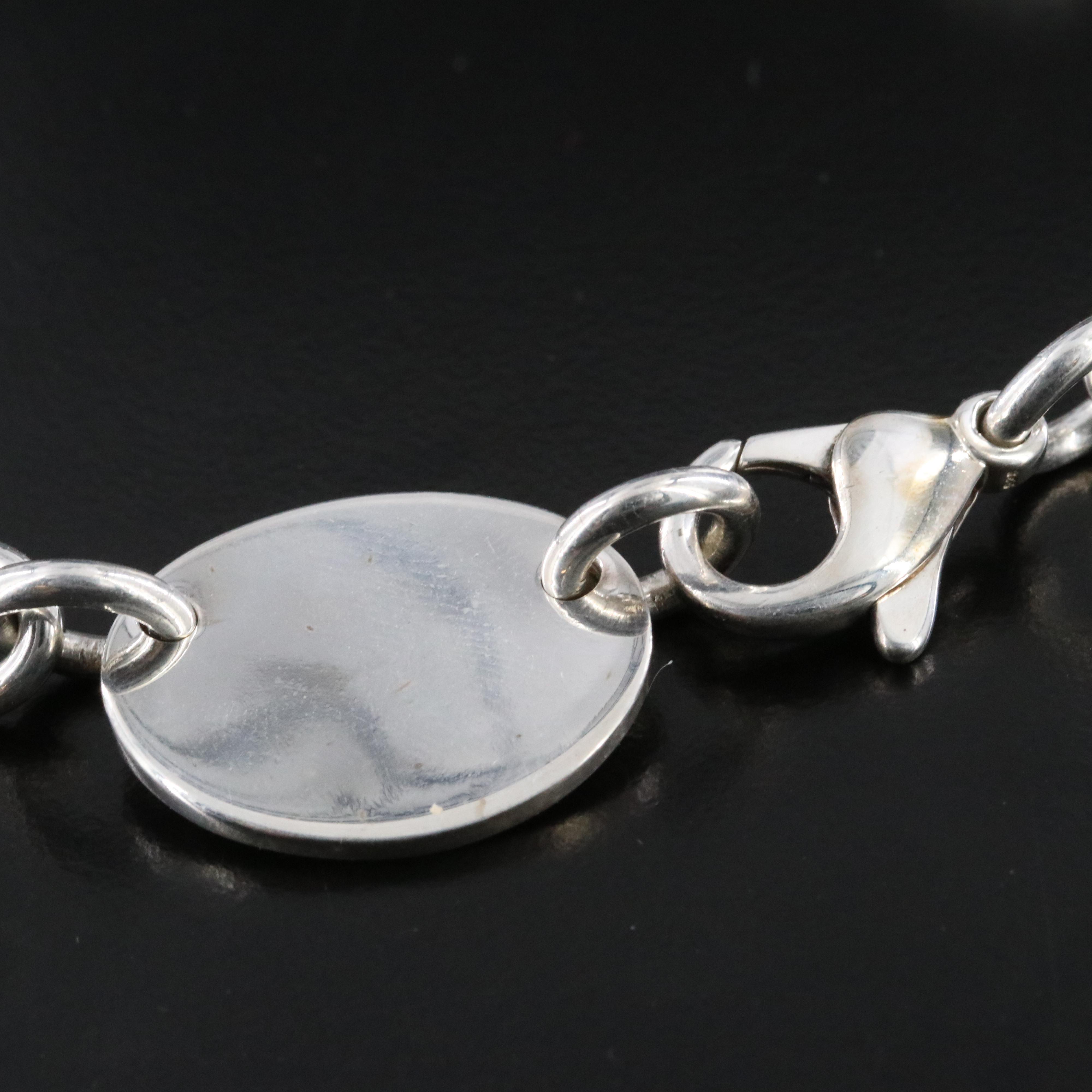 Tiffany & Co. Return to Tiffany Sterling Oval Tag Necklace