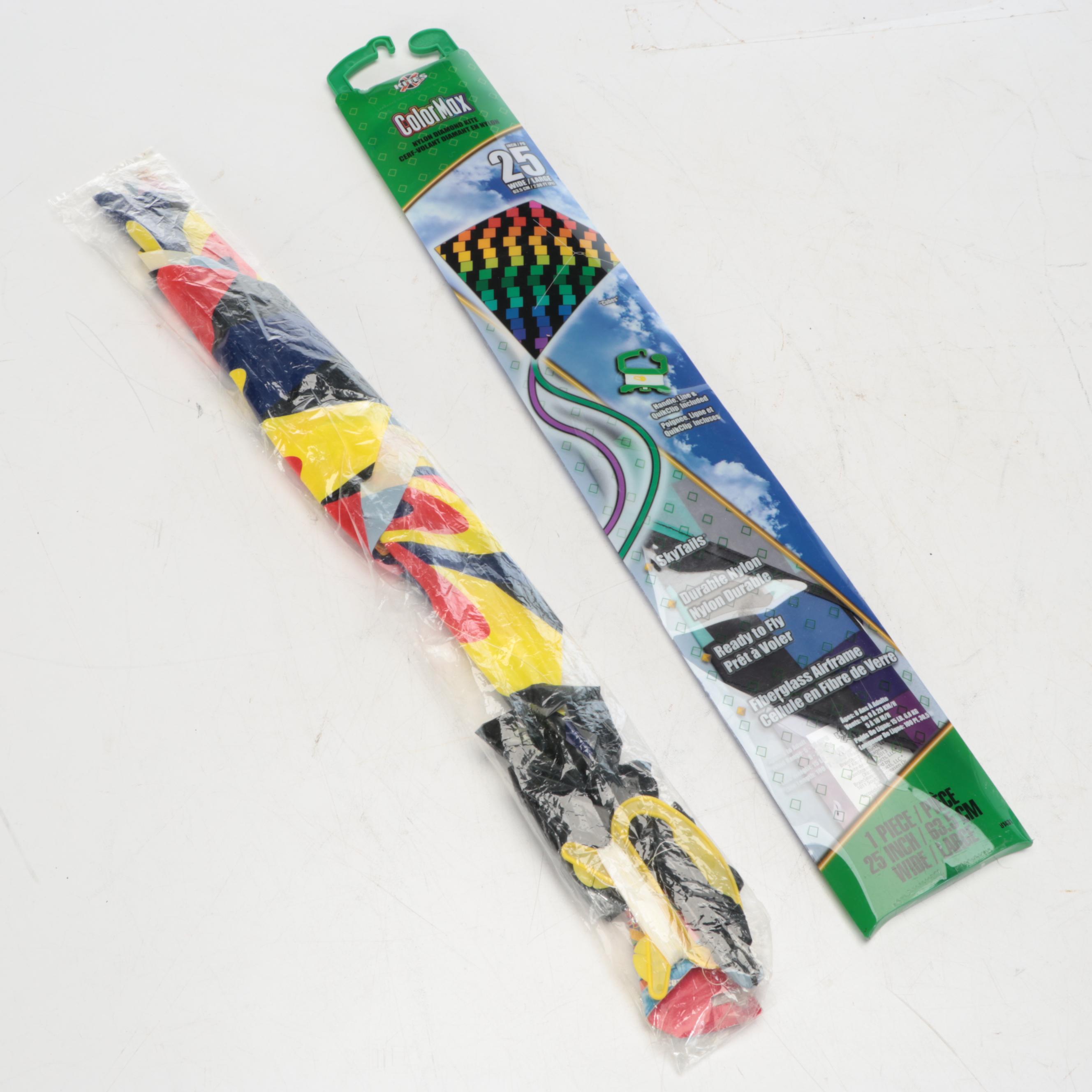 XKites Tribox and ColorMax in Original Packaging with Other Kites