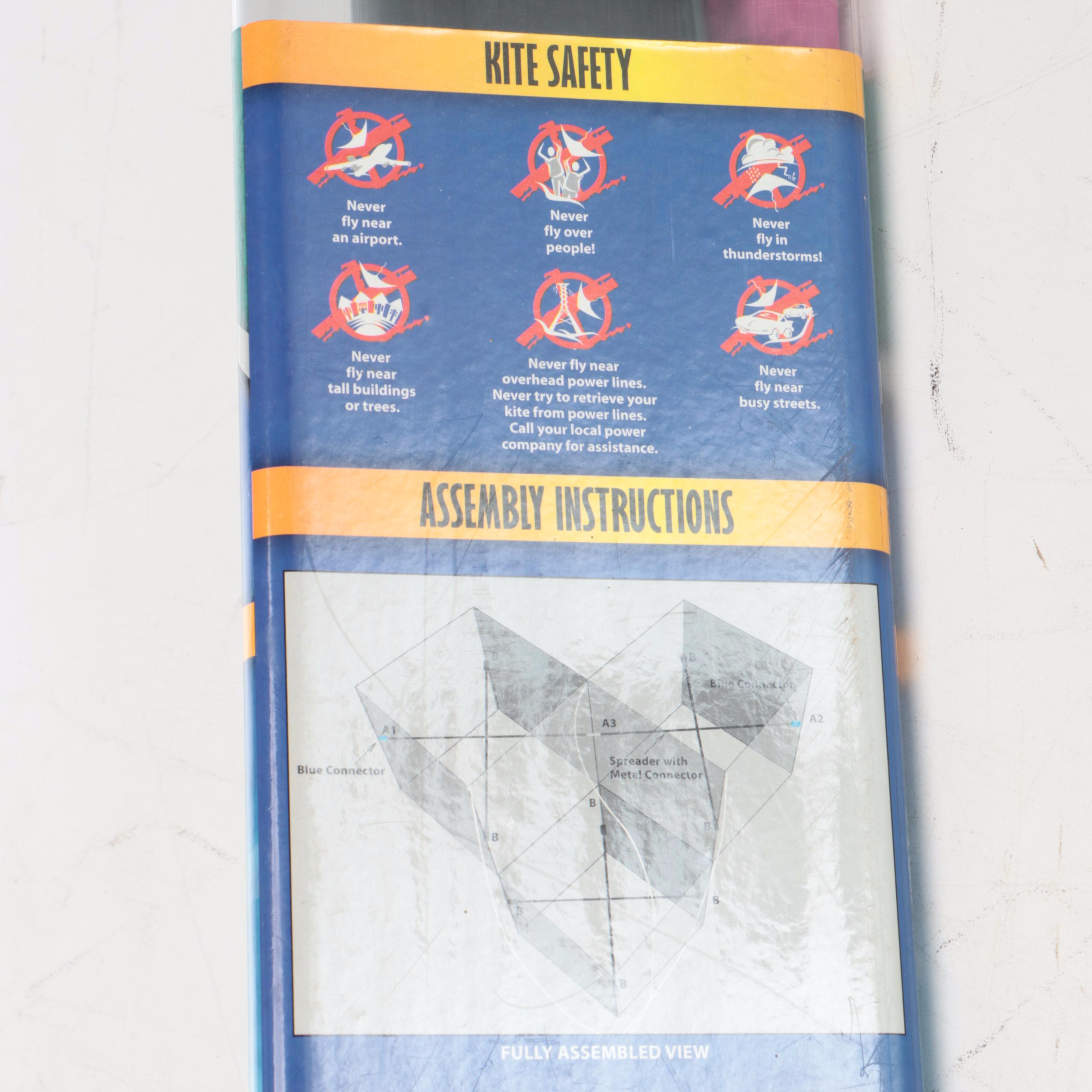 XKites Tribox and ColorMax in Original Packaging with Other Kites