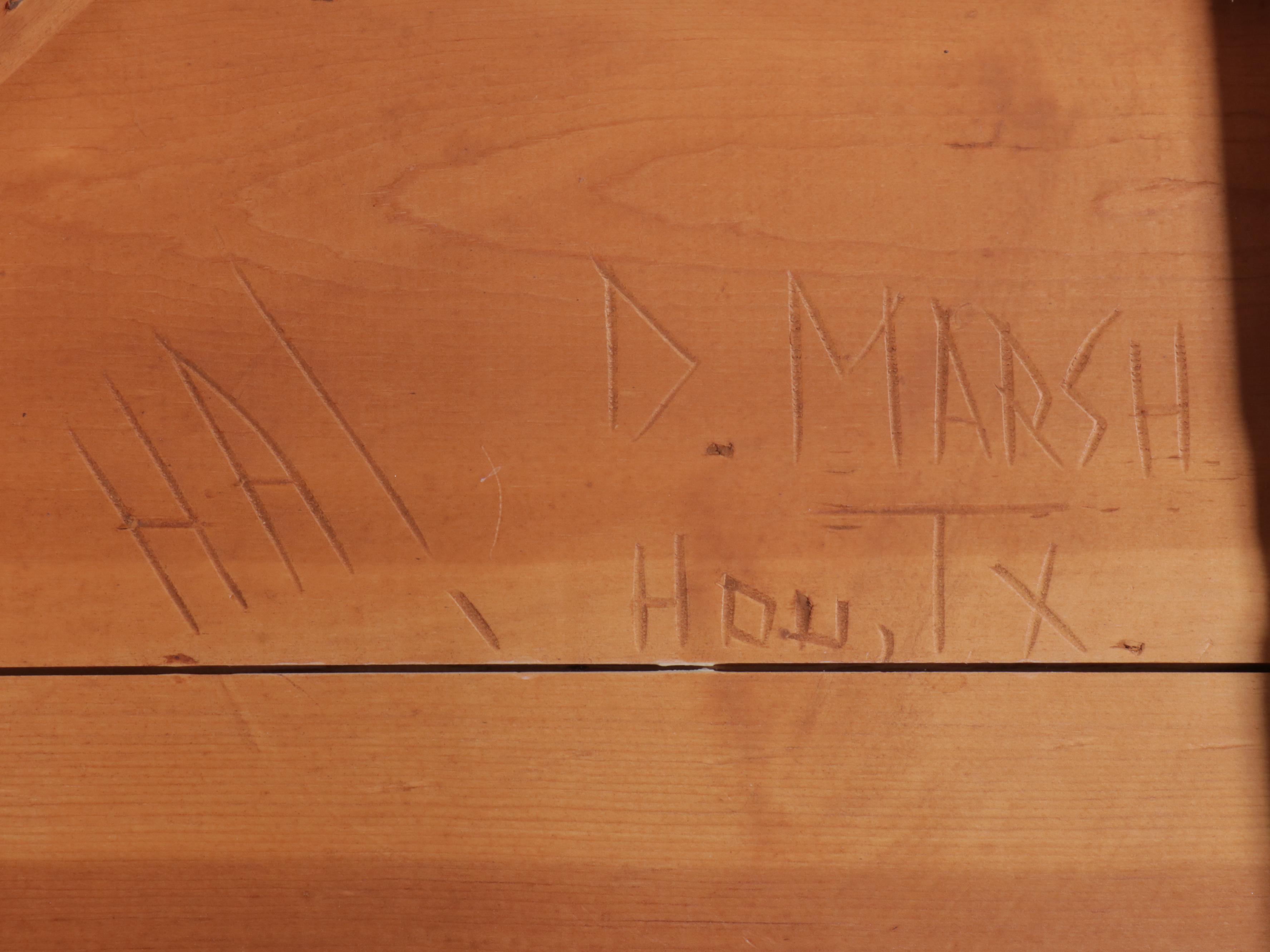 David Marsh Paint-Decorated Pine Coffee Table, 1999