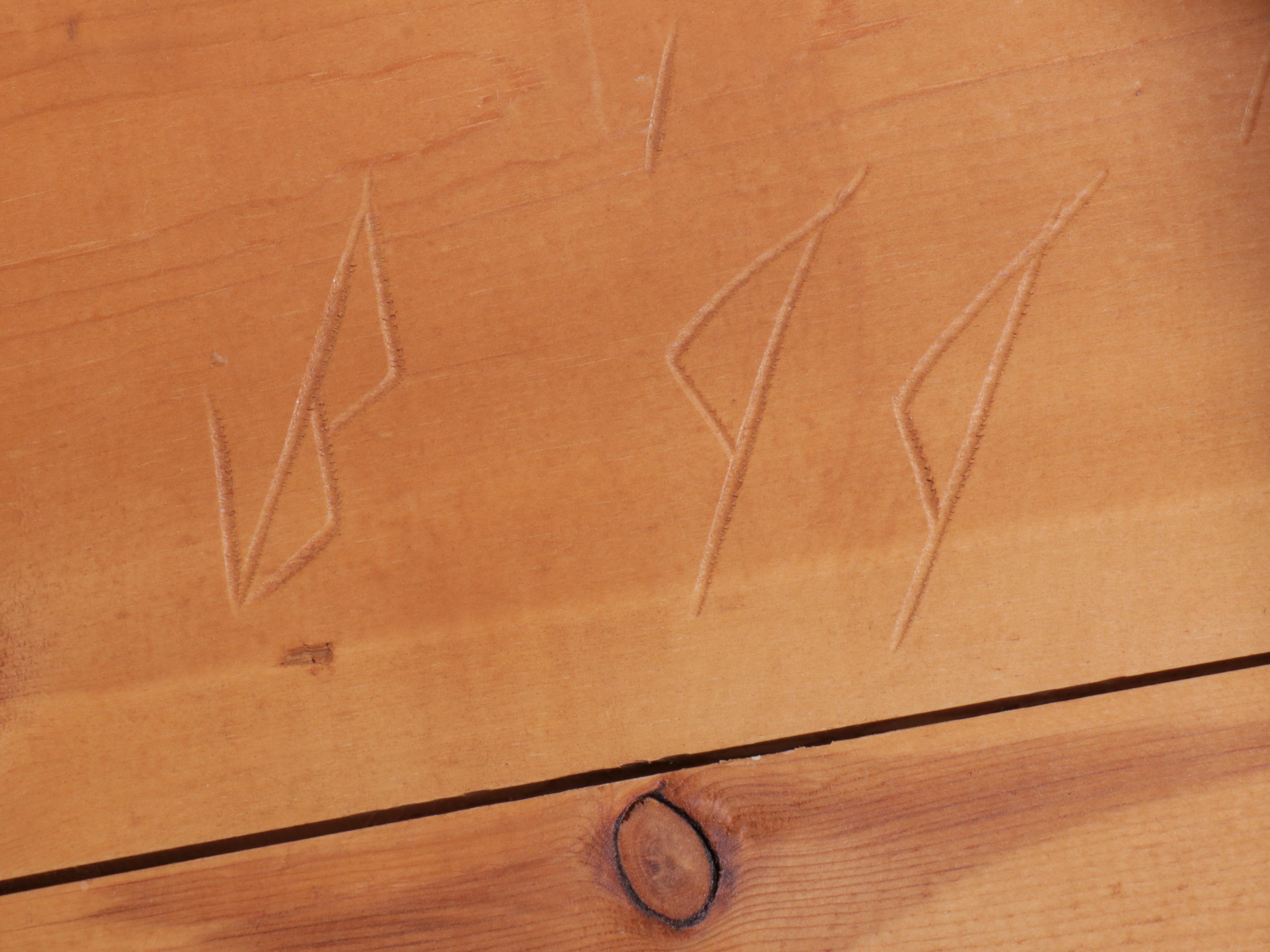 David Marsh Paint-Decorated Pine Coffee Table, 1999