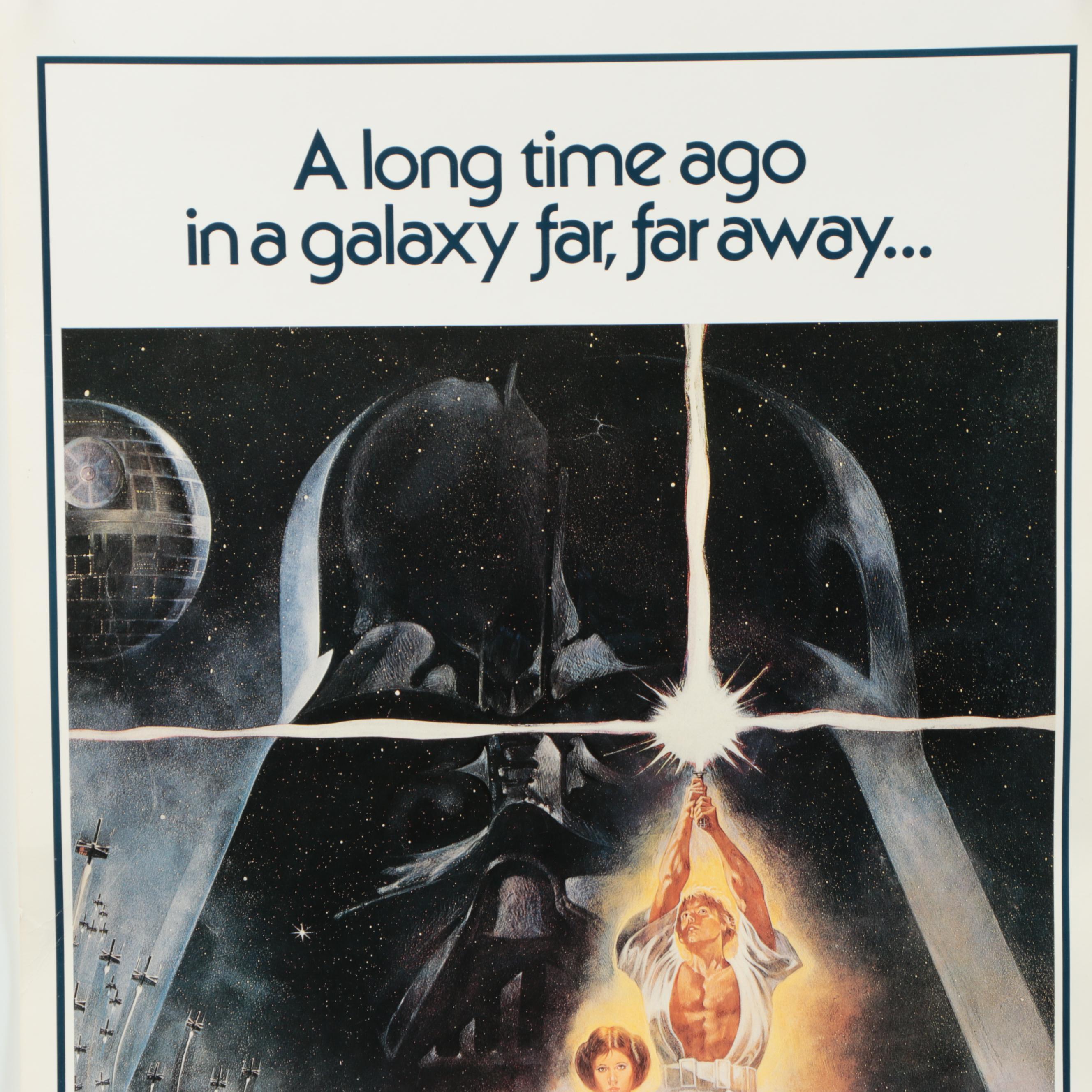 Star Wars Reproduction Offset Lithograph Movie Insert Poster