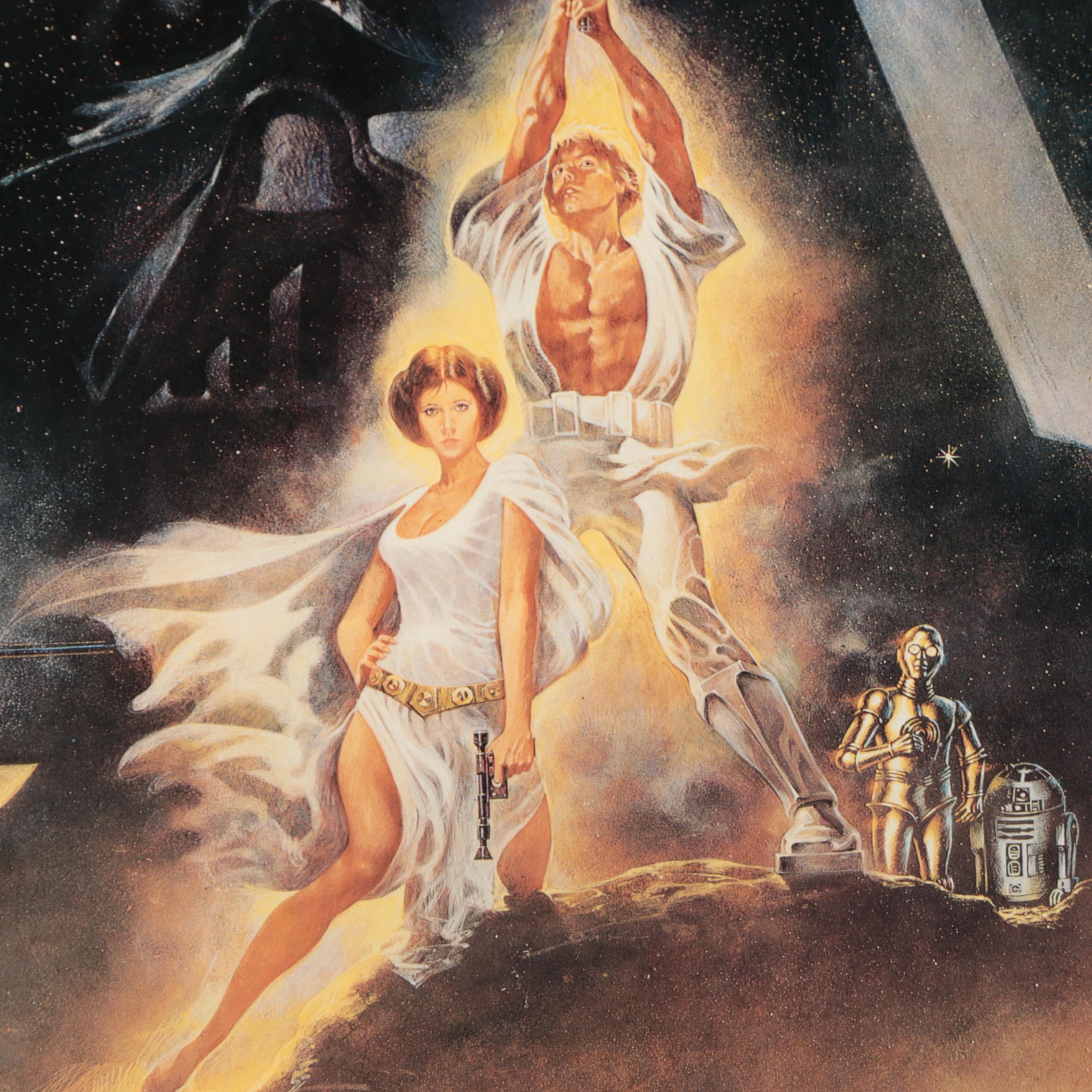 Star Wars Reproduction Offset Lithograph Movie Insert Poster