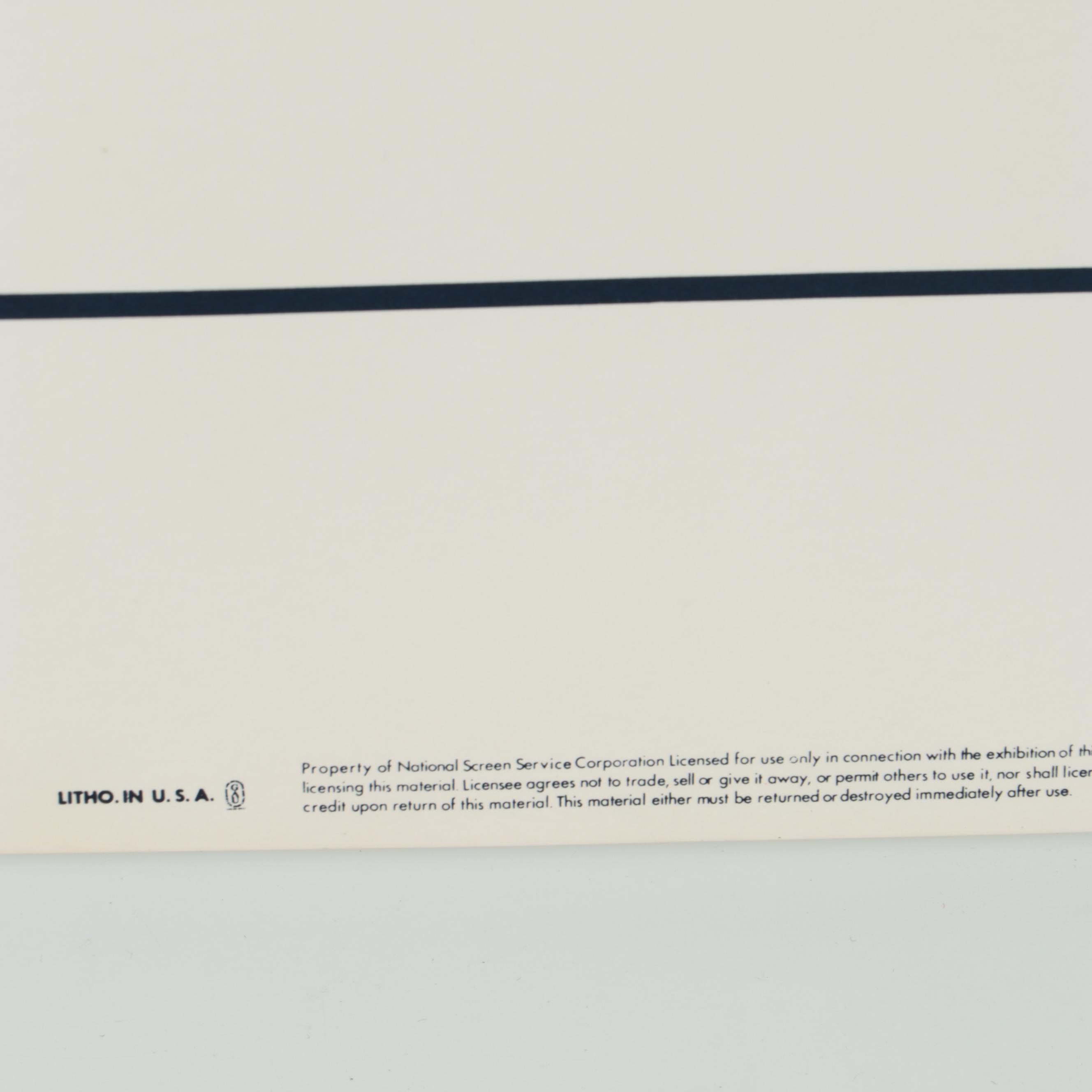 Star Wars Reproduction Offset Lithograph Movie Insert Poster