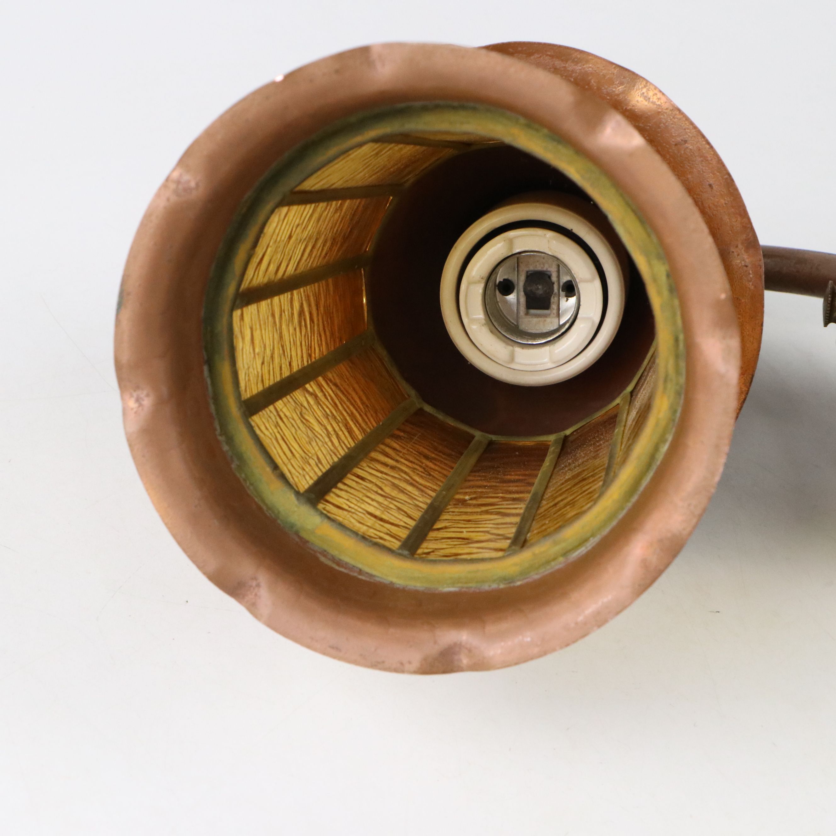 Goebel "Umbrella Girl" Doll with Copper Lantern Light and Other Home Décor