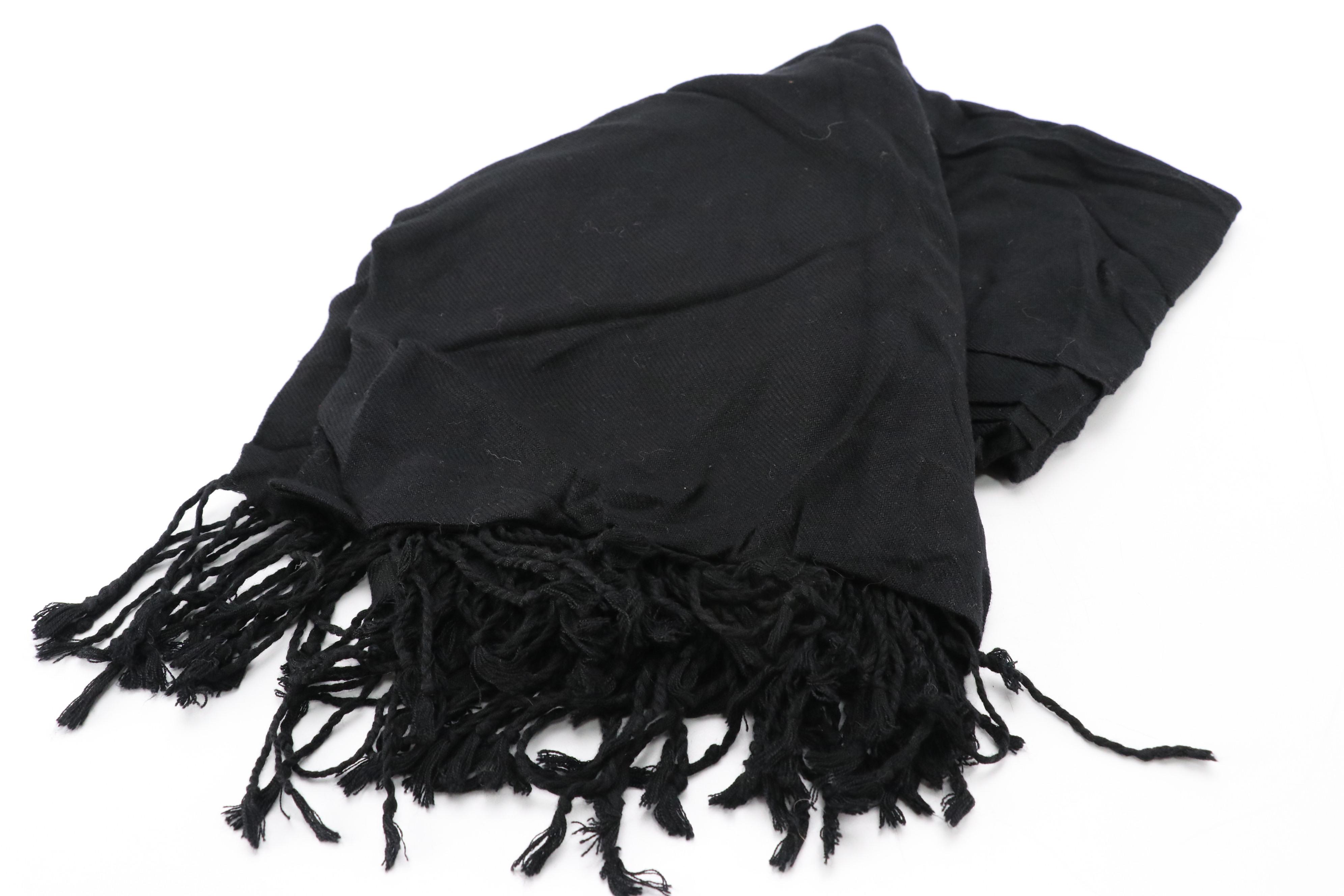 Diane Brott Woven Wool Hat, Votre Nom Beaded Silk/Cashmere Shawl, Other Scarves