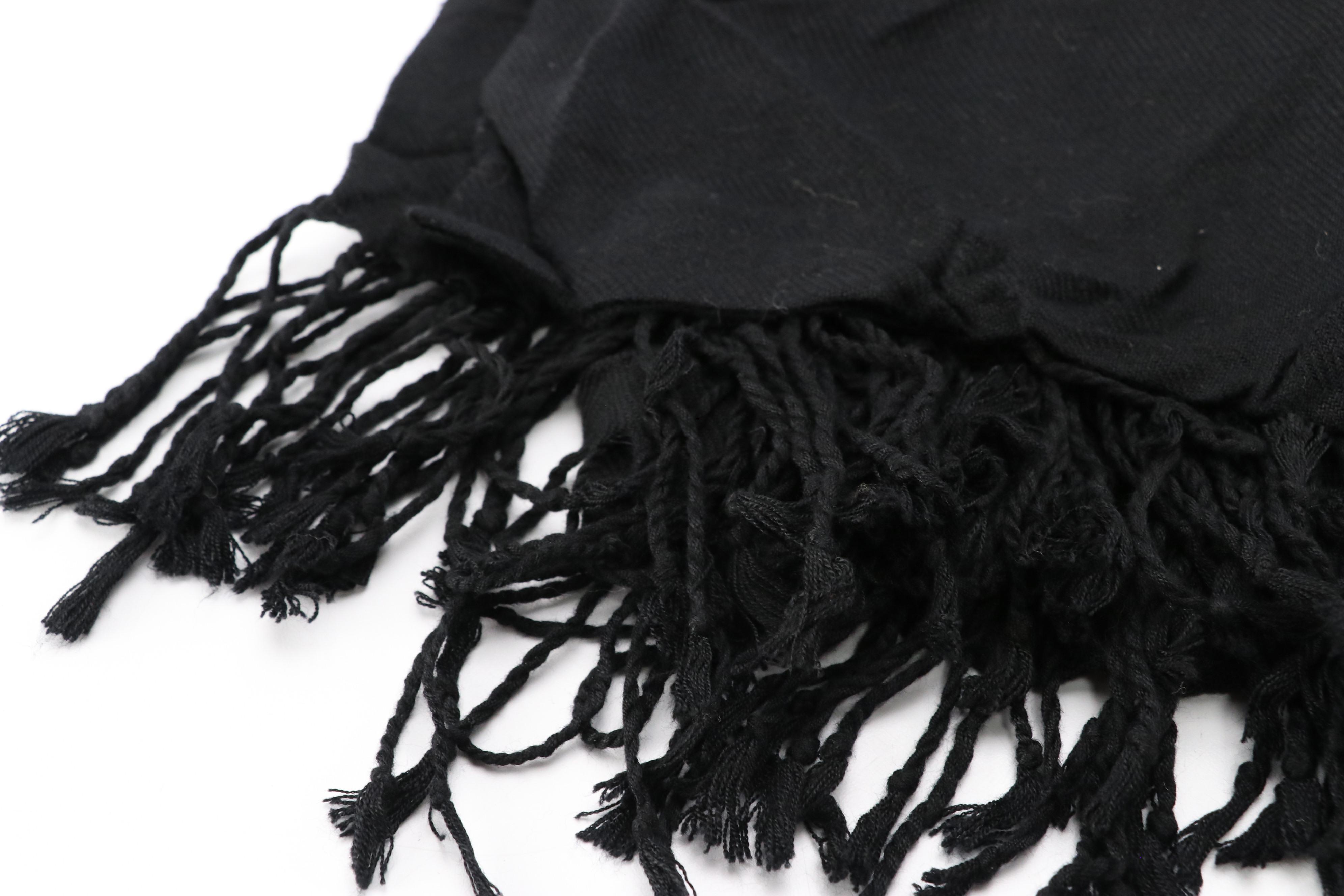 Diane Brott Woven Wool Hat, Votre Nom Beaded Silk/Cashmere Shawl, Other Scarves