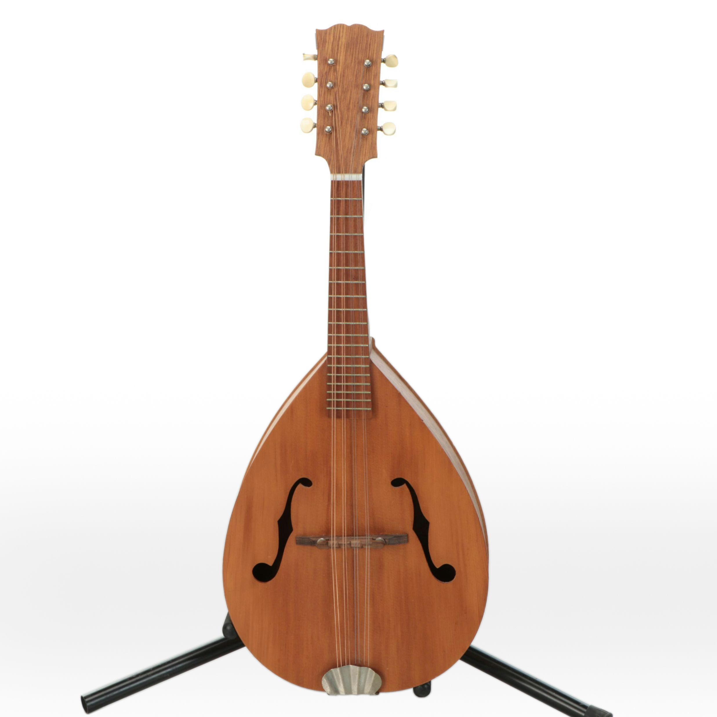 Handcrafted Wooden Flat Back Mandolin