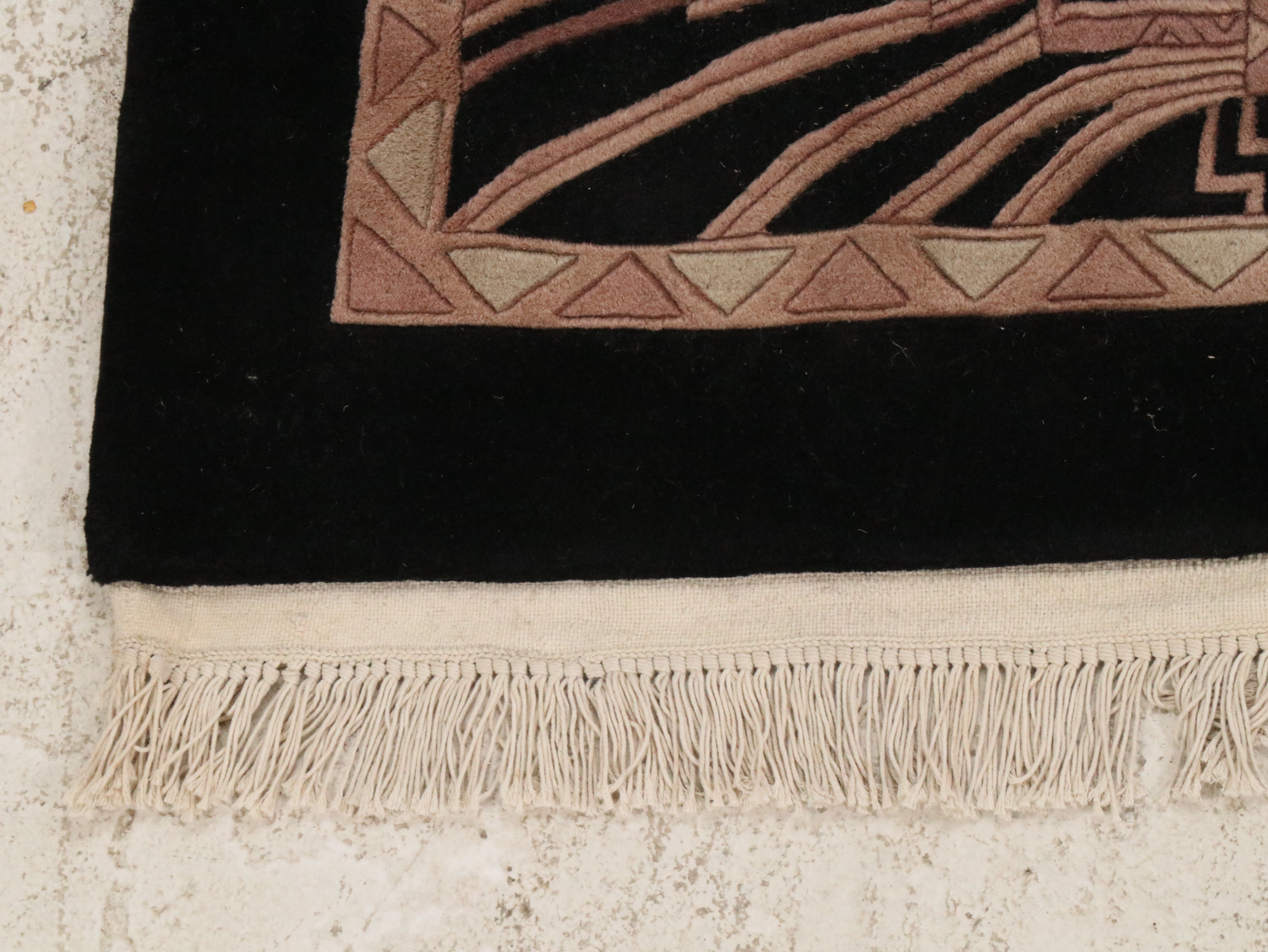 7'6 x 10'4 Hand-Knotted Chinese Contemporary Art Deco Area Rug