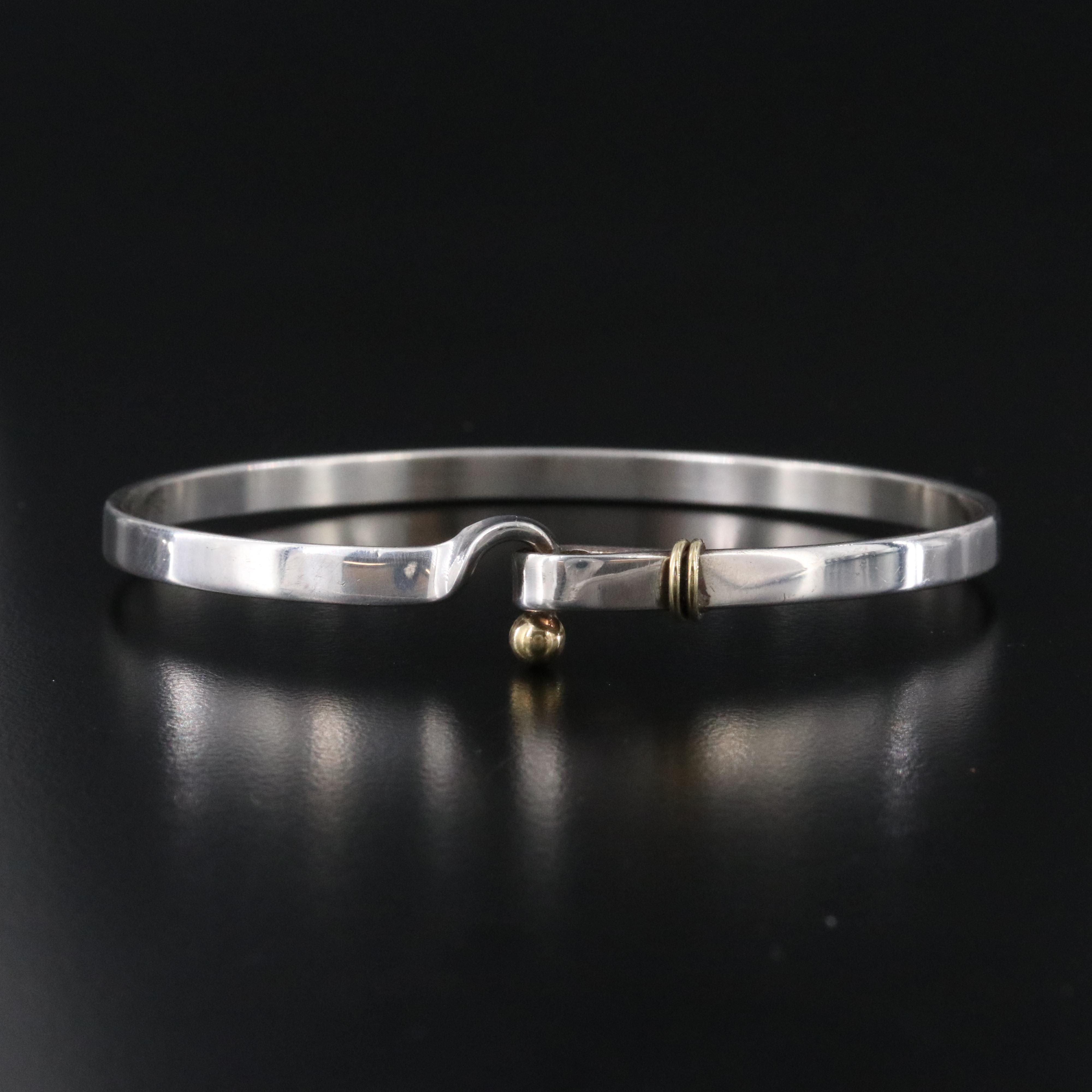 Tiffany & Co. Sterling Hook Bracelet with 18K Accents