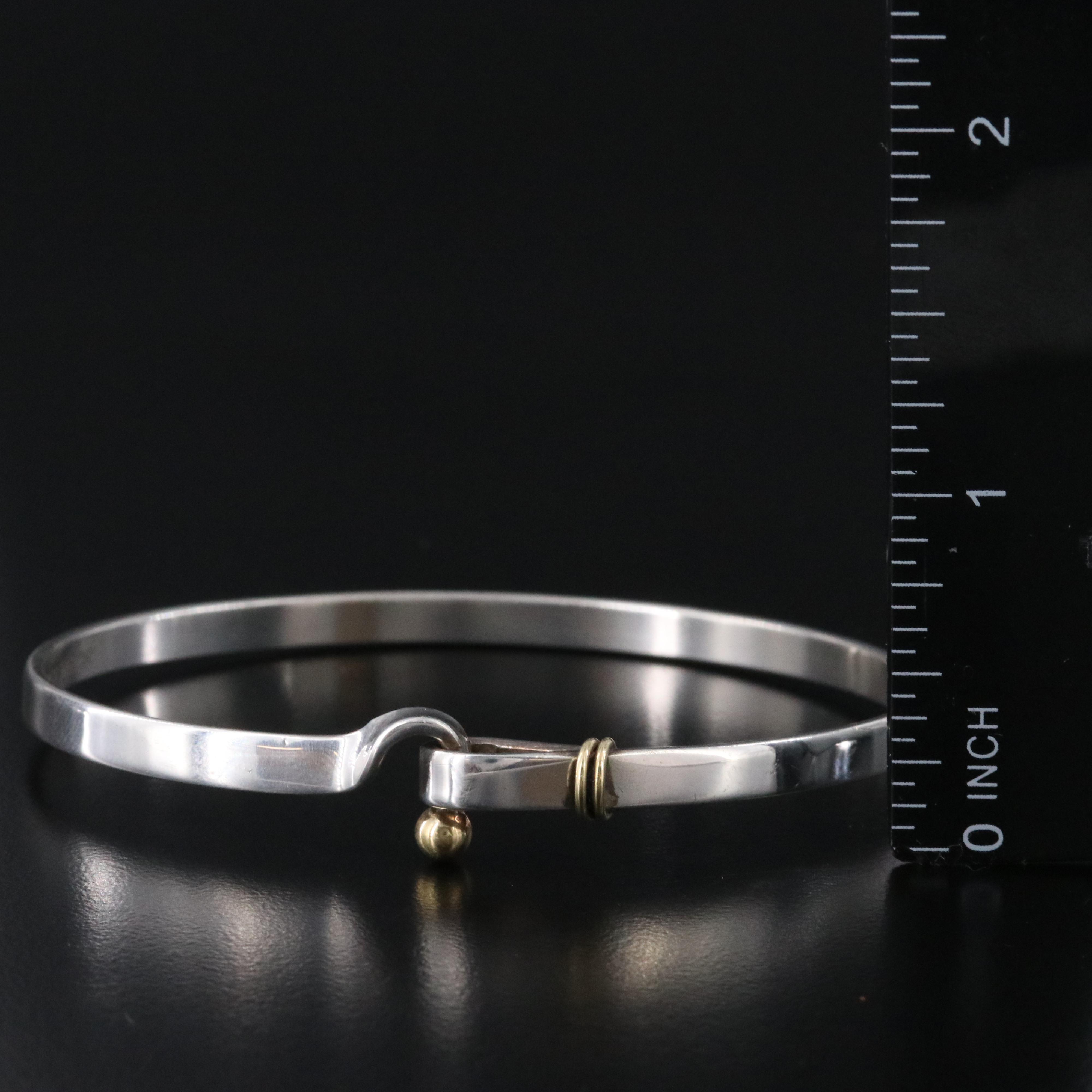 Tiffany & Co. Sterling Hook Bracelet with 18K Accents