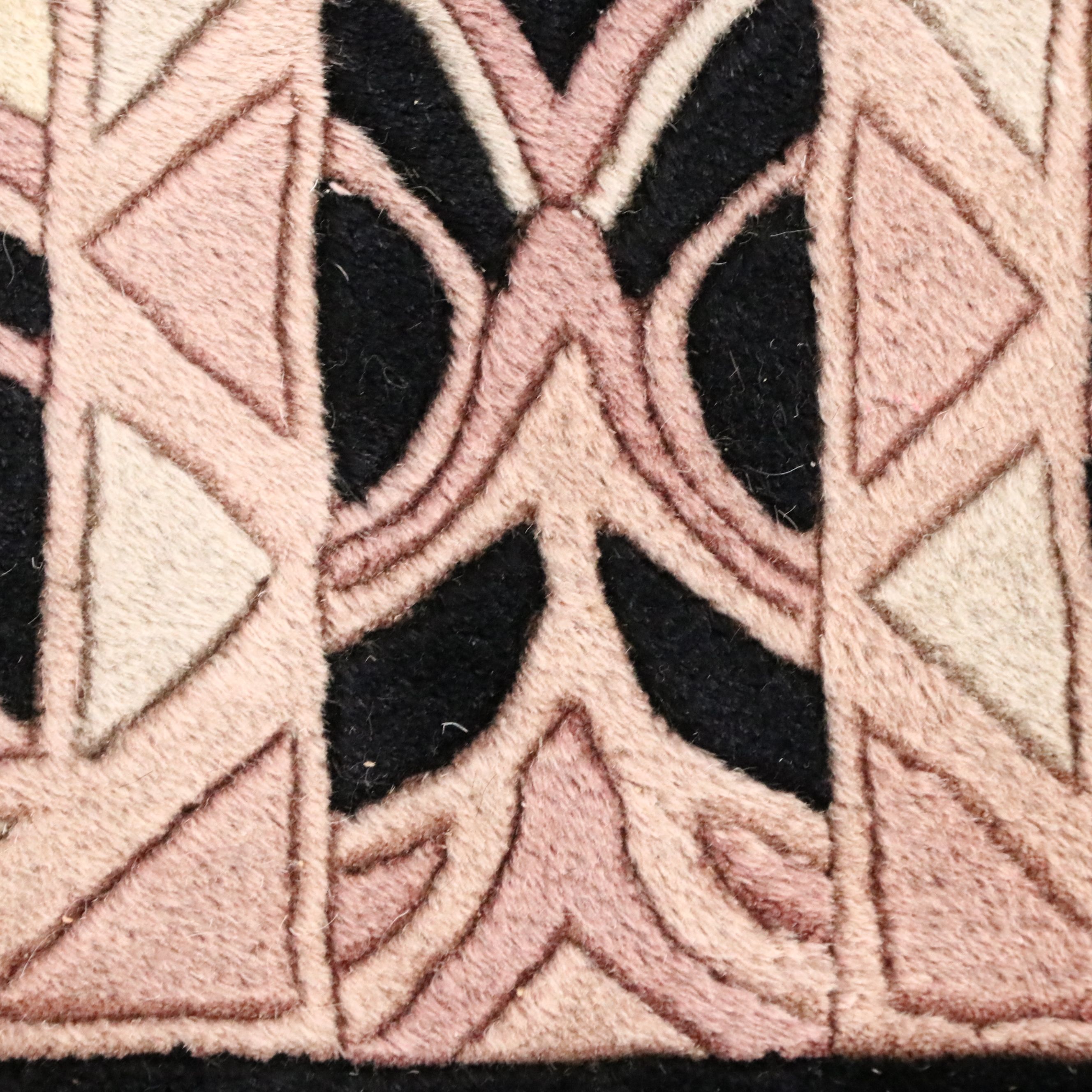 7'7 x 10'2 Hand-Knotted Chinese Contemporary Art Deco Area Rug