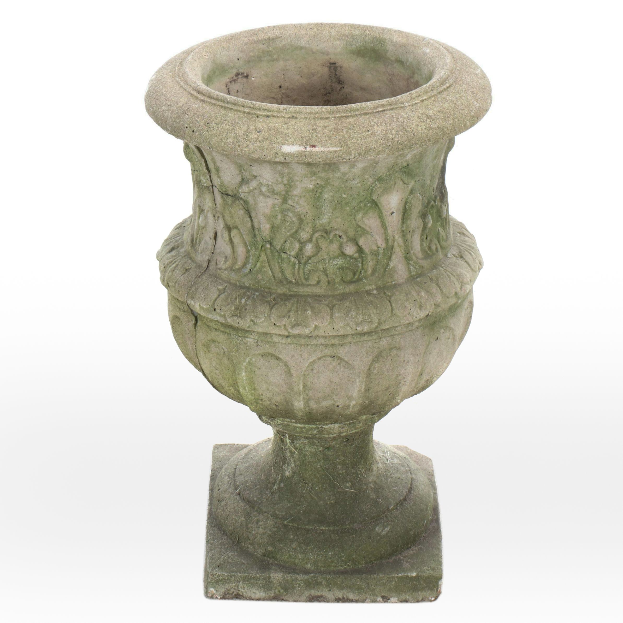 Neoclassical Style Concrete Urn Planter