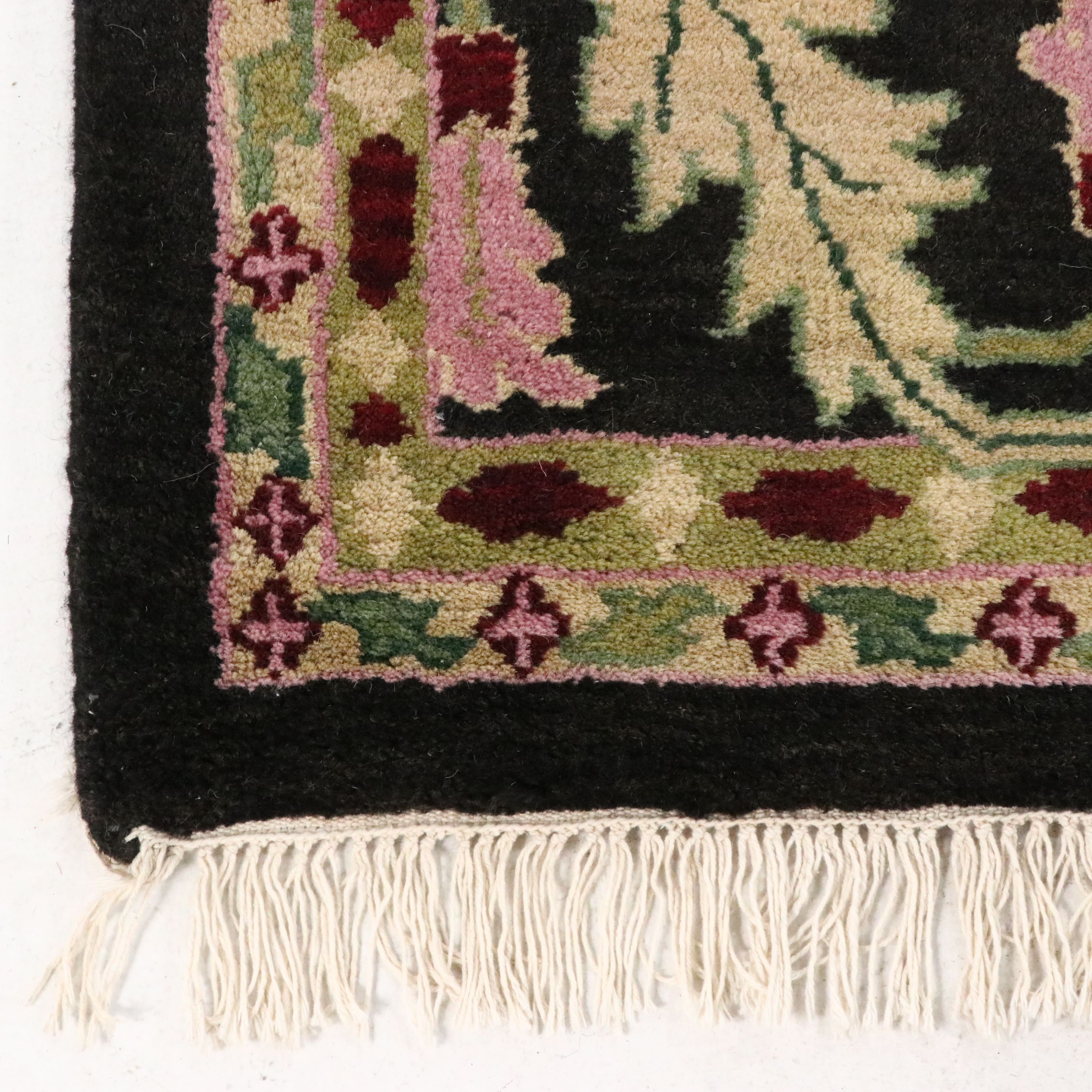 8'8 x 11'11 Hand-Knotted Indian Agra Area Rug