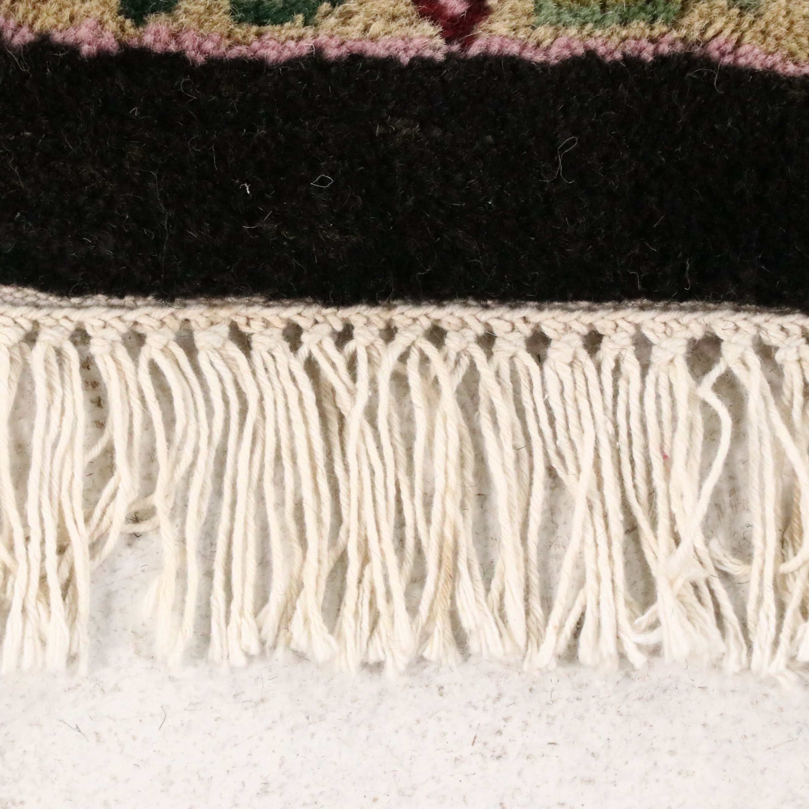 8'8 x 11'11 Hand-Knotted Indian Agra Area Rug