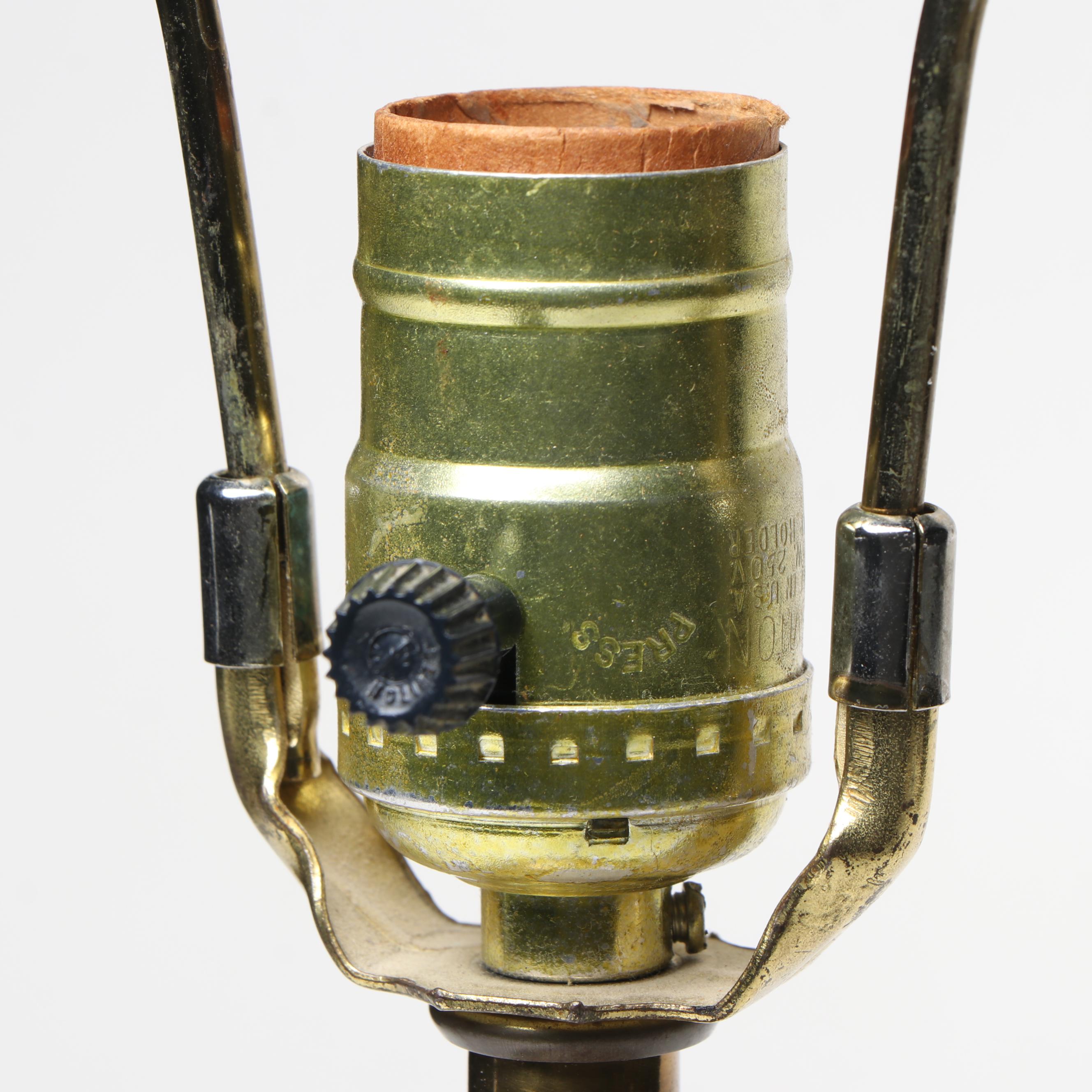 Japanese Toyo Trading Wisteria and Birds Porcelain Ginger Jar Table Lamp