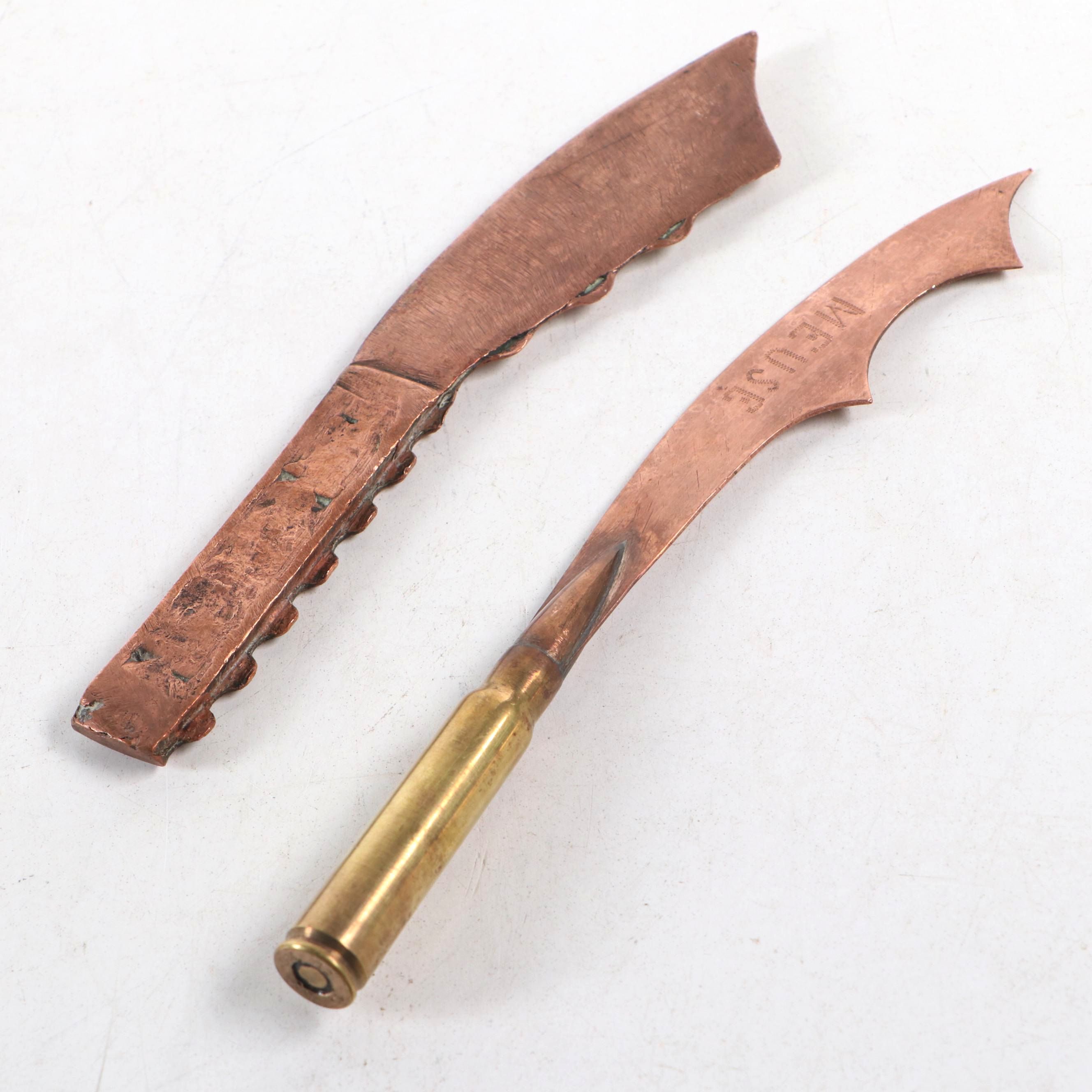 WWI French Trench Art Letter Openers