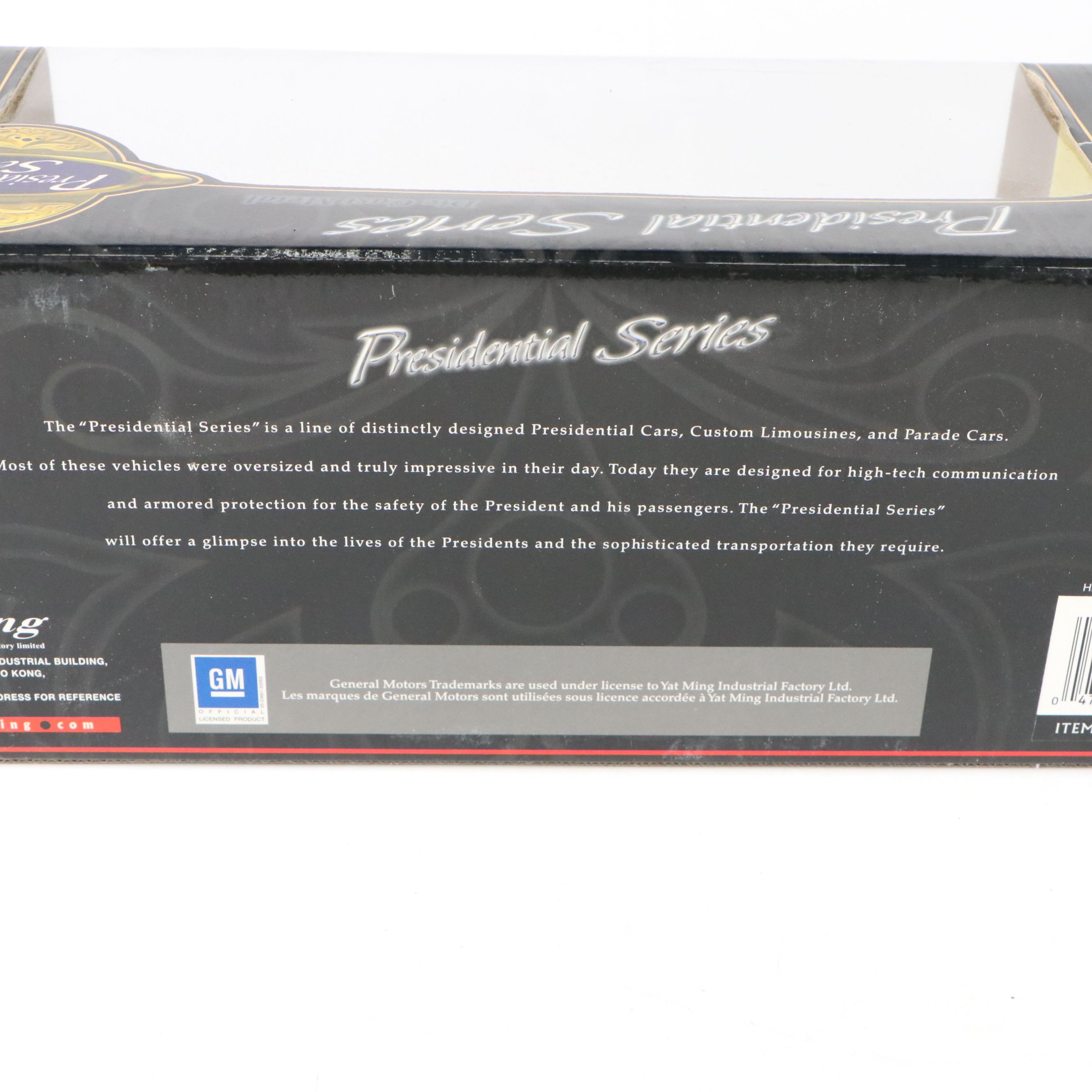 Yat Ming Road Signature Presidential Series Diecast Lincoln and Cadillac Cars