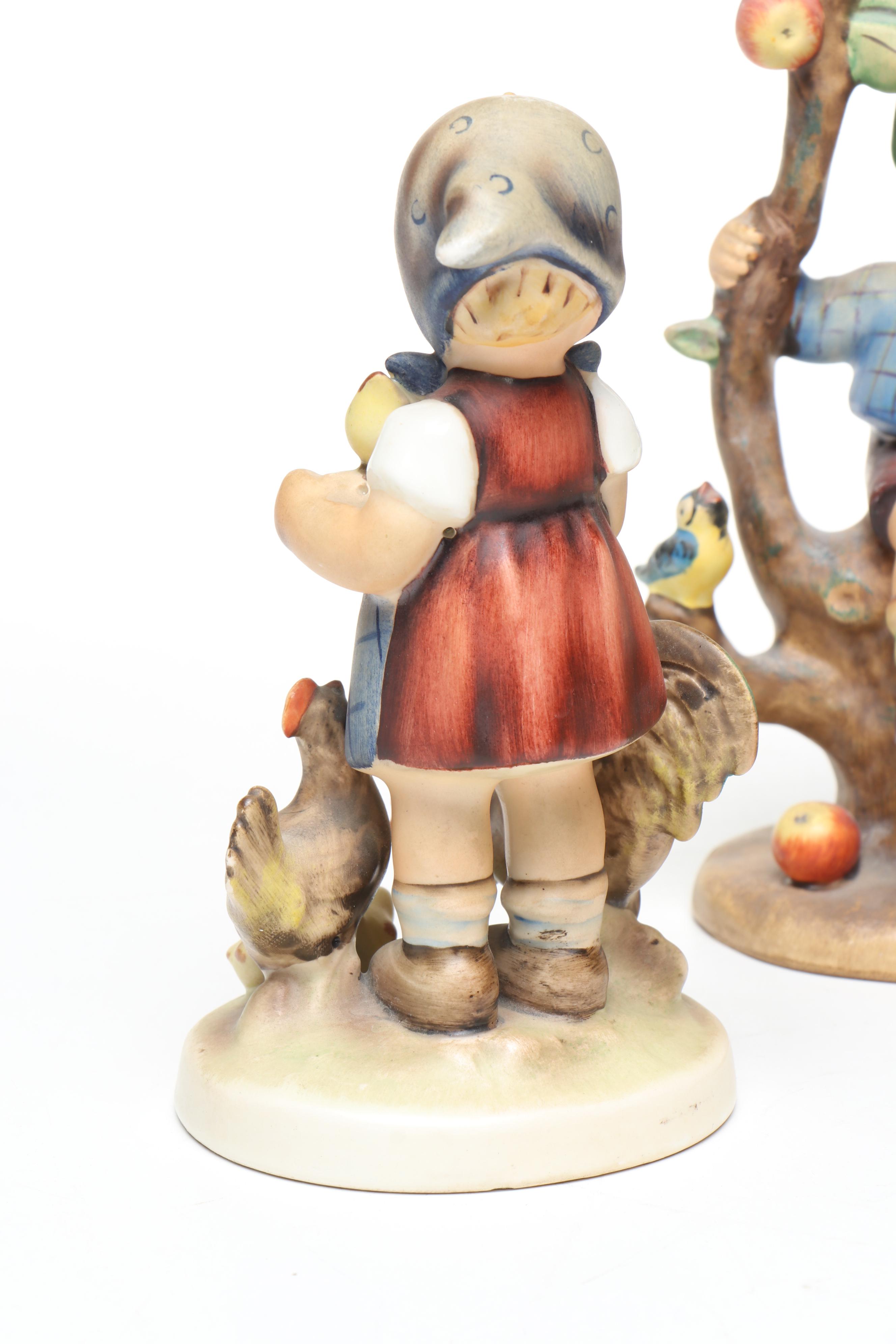 Goebel "Apple Tree Boy," "Farm Boy," and More Porcelain Hummel Figurines