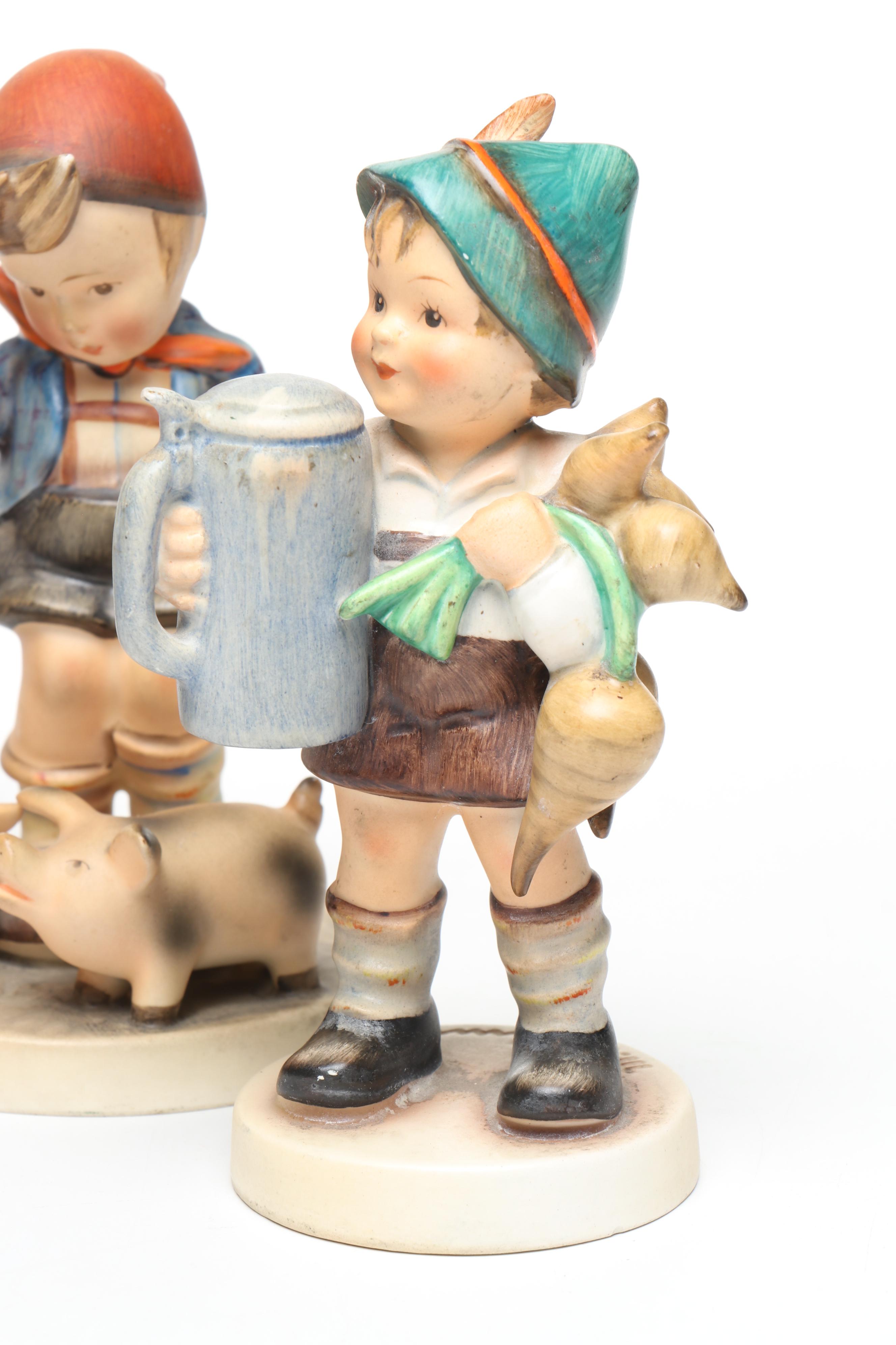 Goebel "Apple Tree Boy," "Farm Boy," and More Porcelain Hummel Figurines