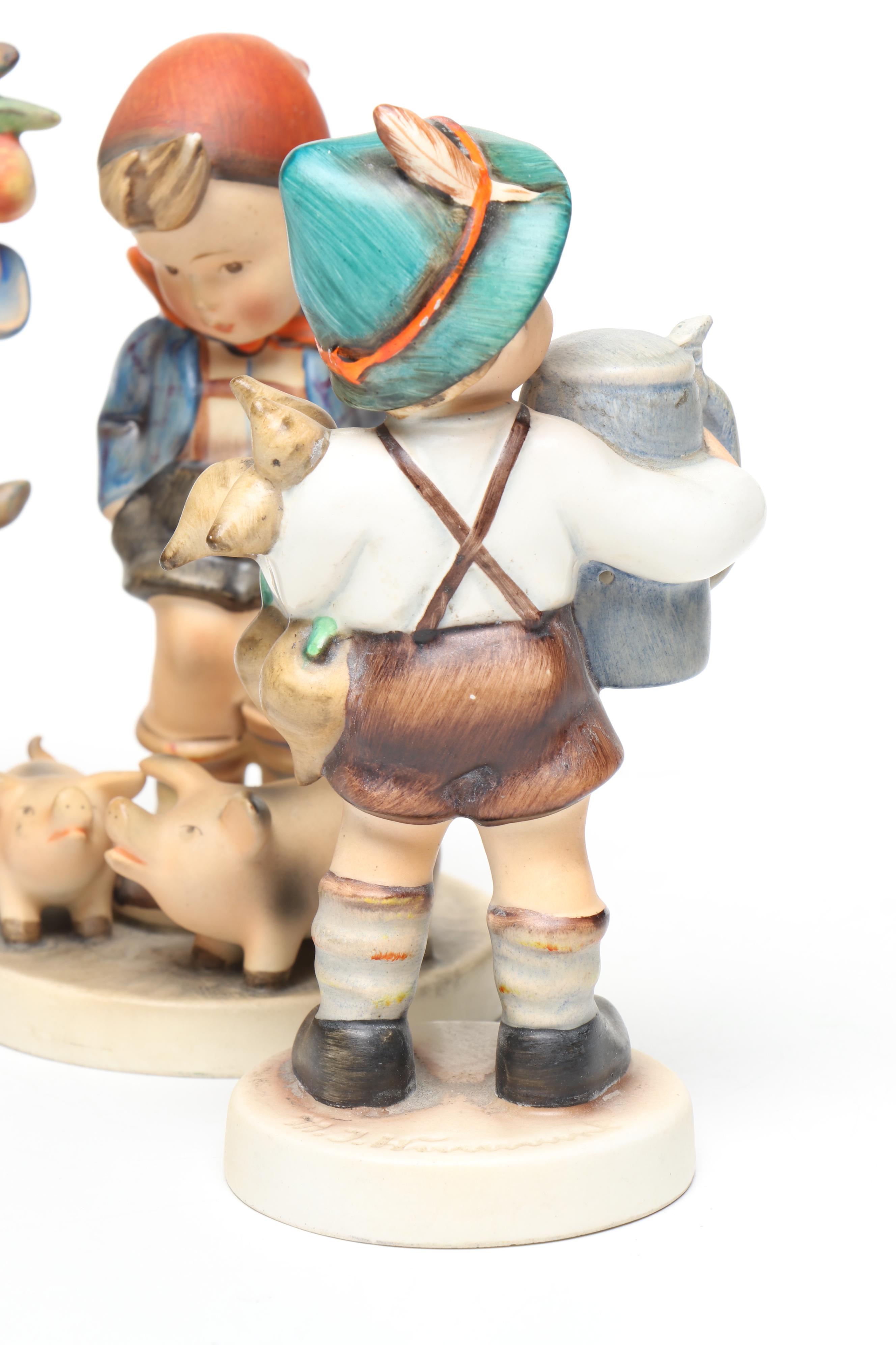 Goebel "Apple Tree Boy," "Farm Boy," and More Porcelain Hummel Figurines