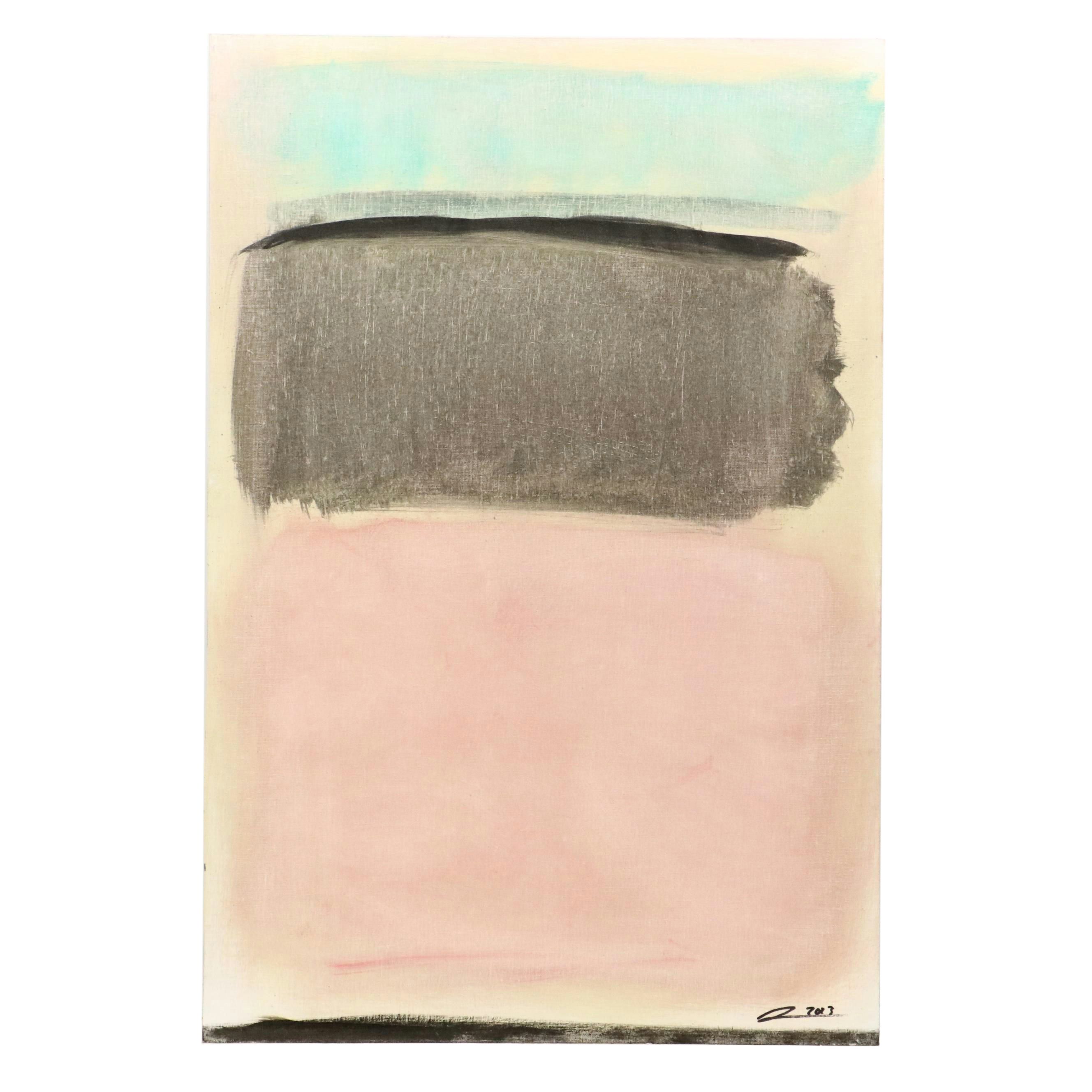 David Applegate Abstract Expressionistic Acrylic Painting, 2023