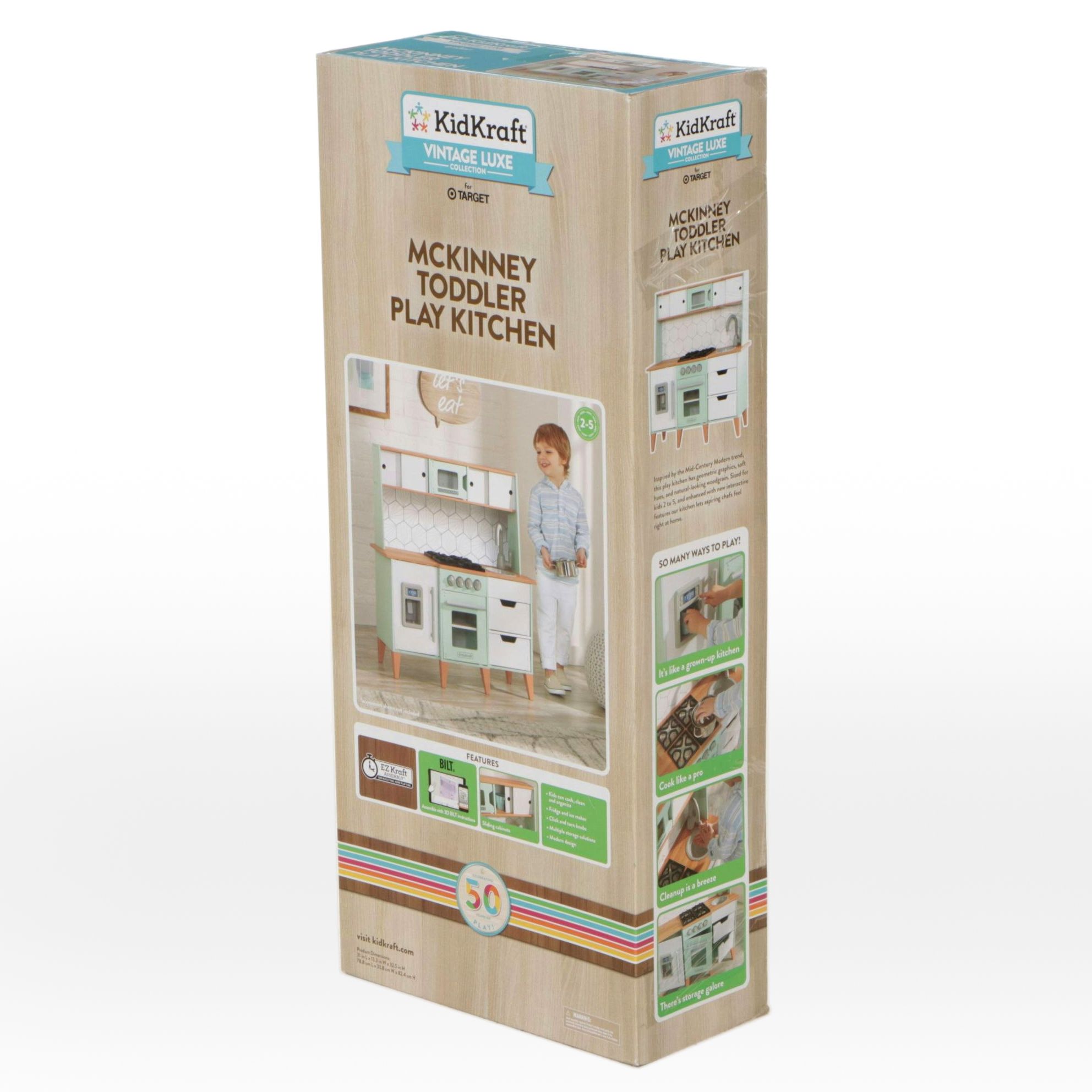 KidKraft Vintage Luxe McKinney Mid Century Modern Toddler Play Kitchen