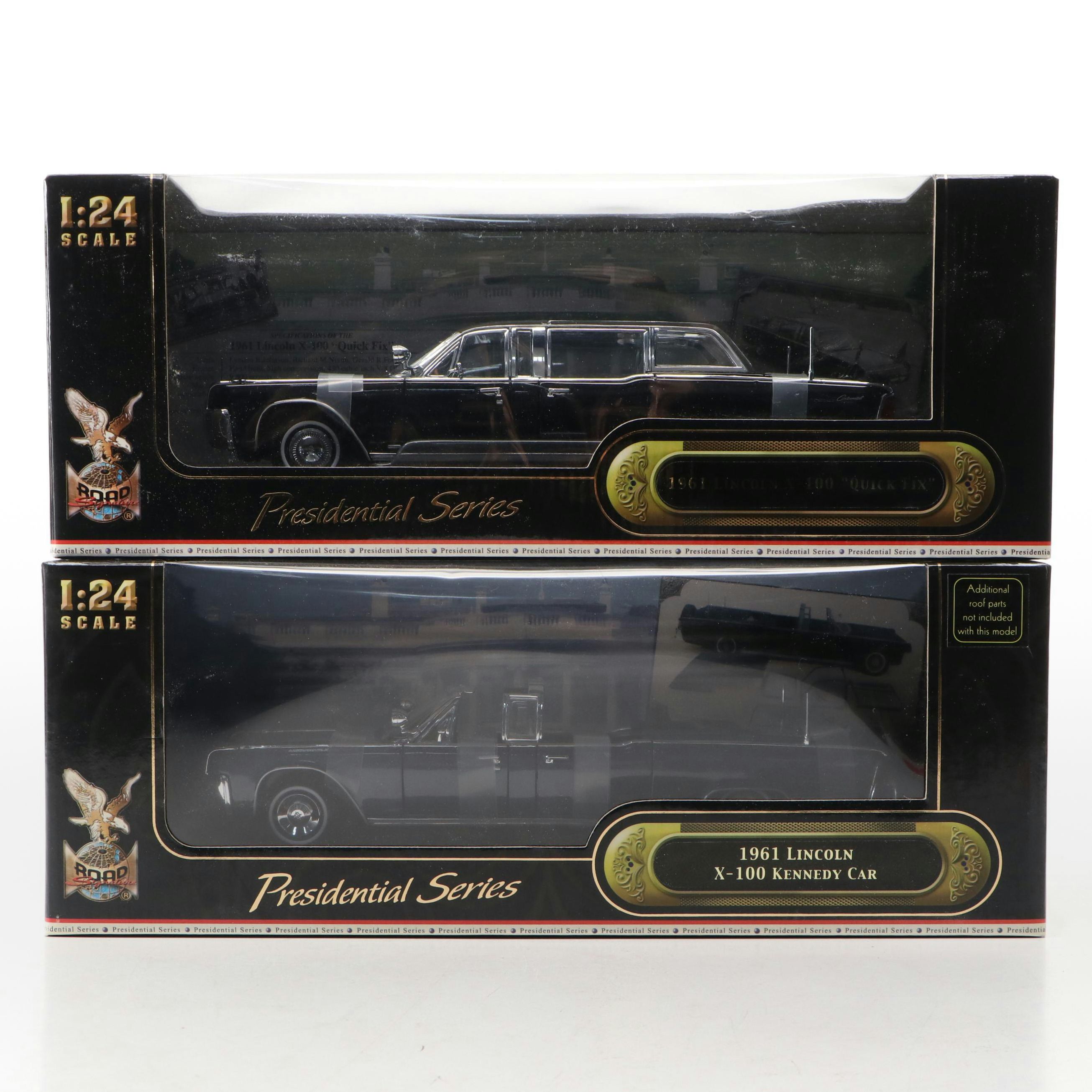 Yat Ming Road Signature Presidential Series Diecast Lincoln Cars