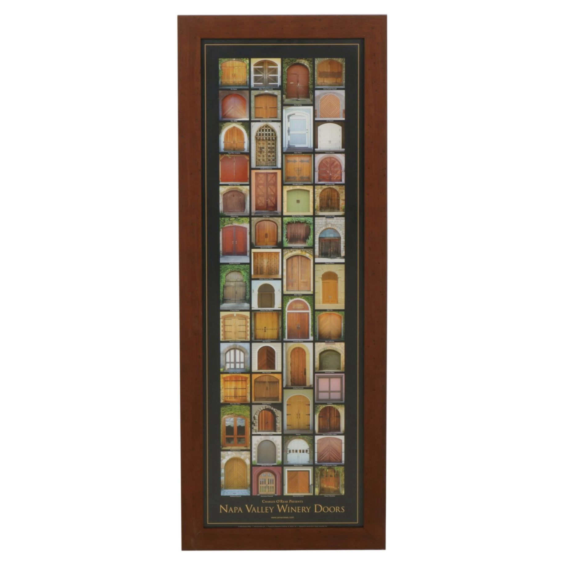 Charles O'Rear "Napa Valley Winery Doors" Poster, 2005