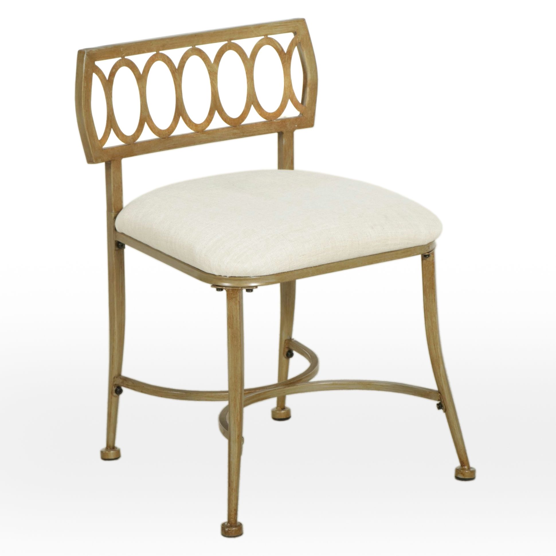 Hillsdale Furniture Metal Frame Vanity Chair, 2020