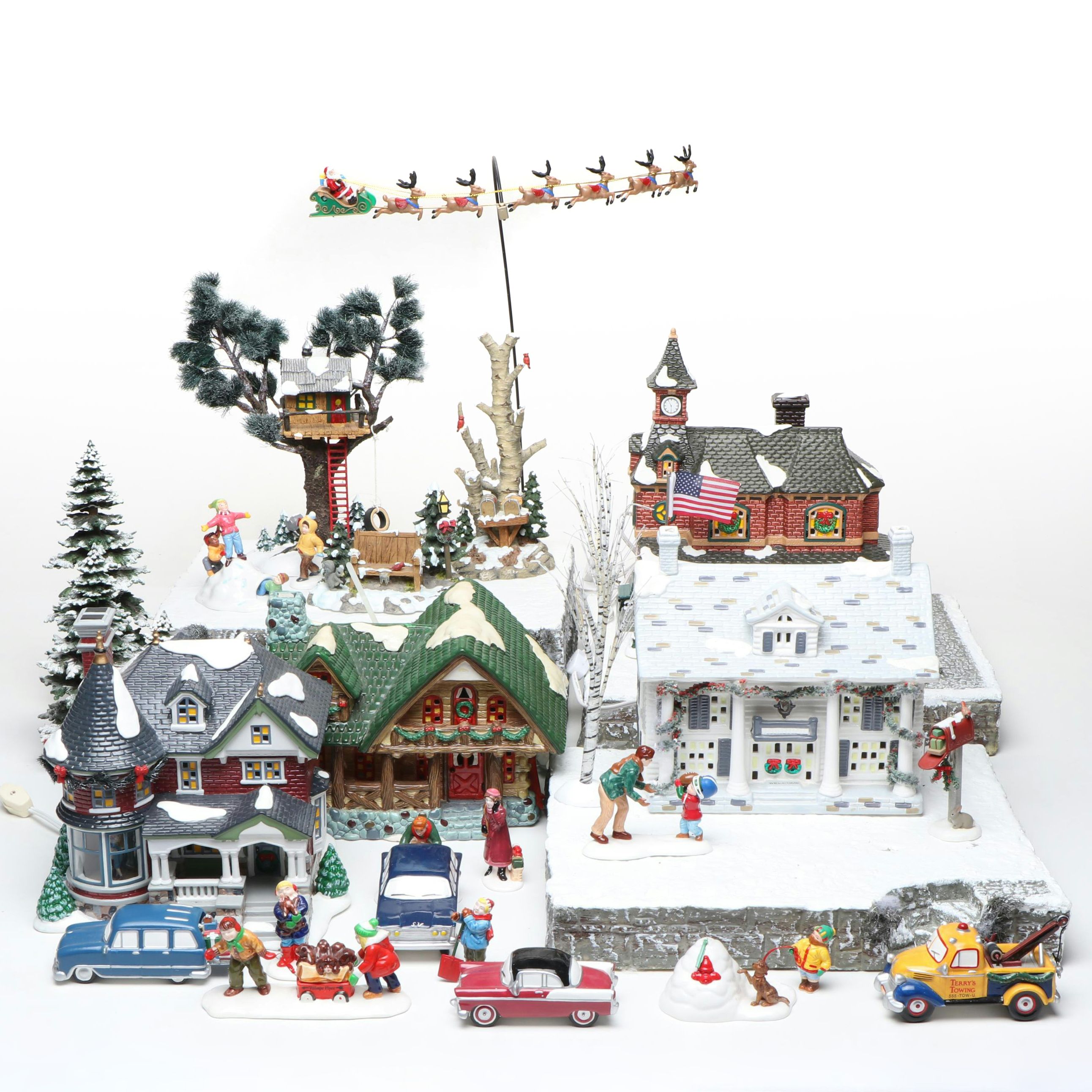 Department 56 Hand- Painted Ceramic Christmas Village Figures