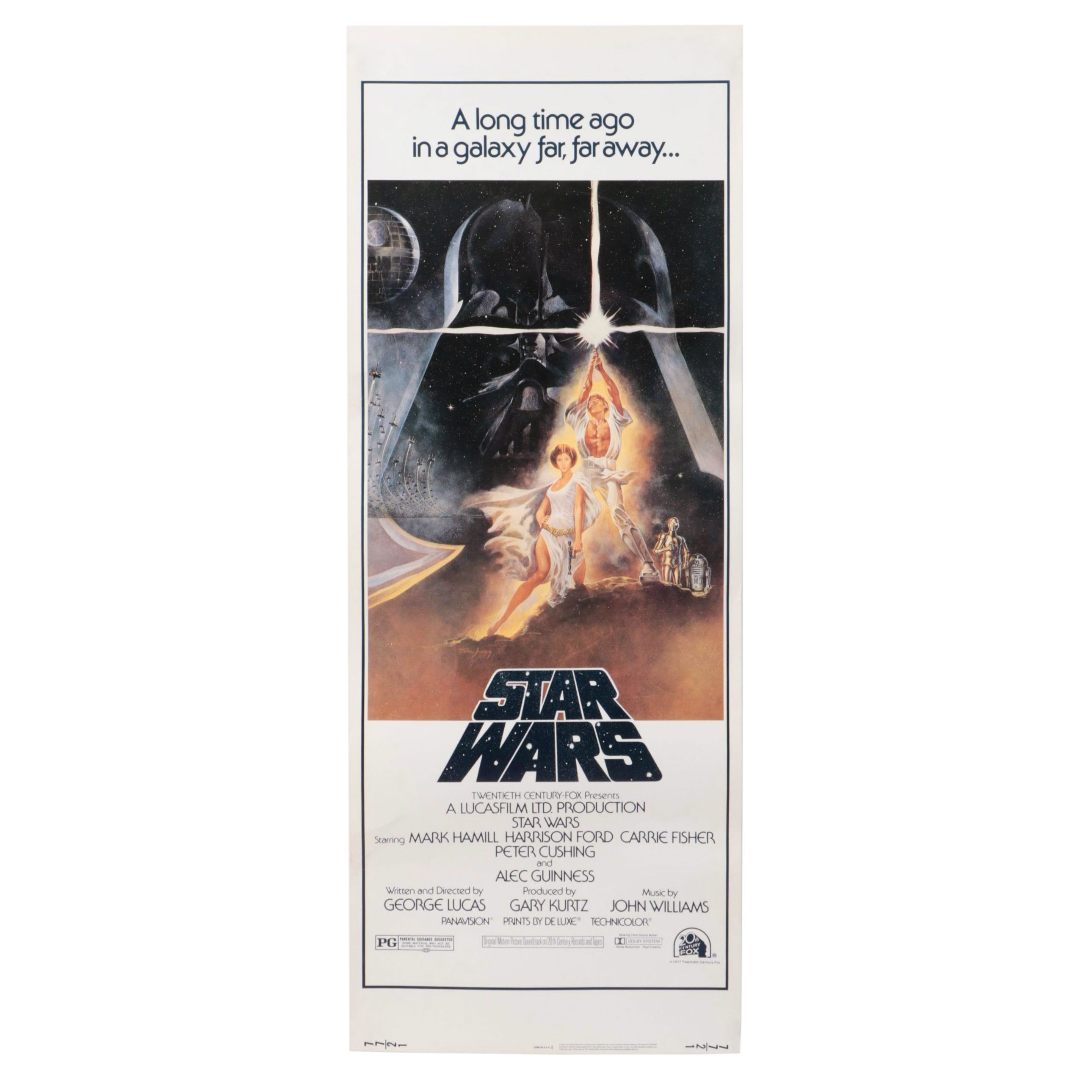 Star Wars Reproduction Offset Lithograph Movie Insert Poster