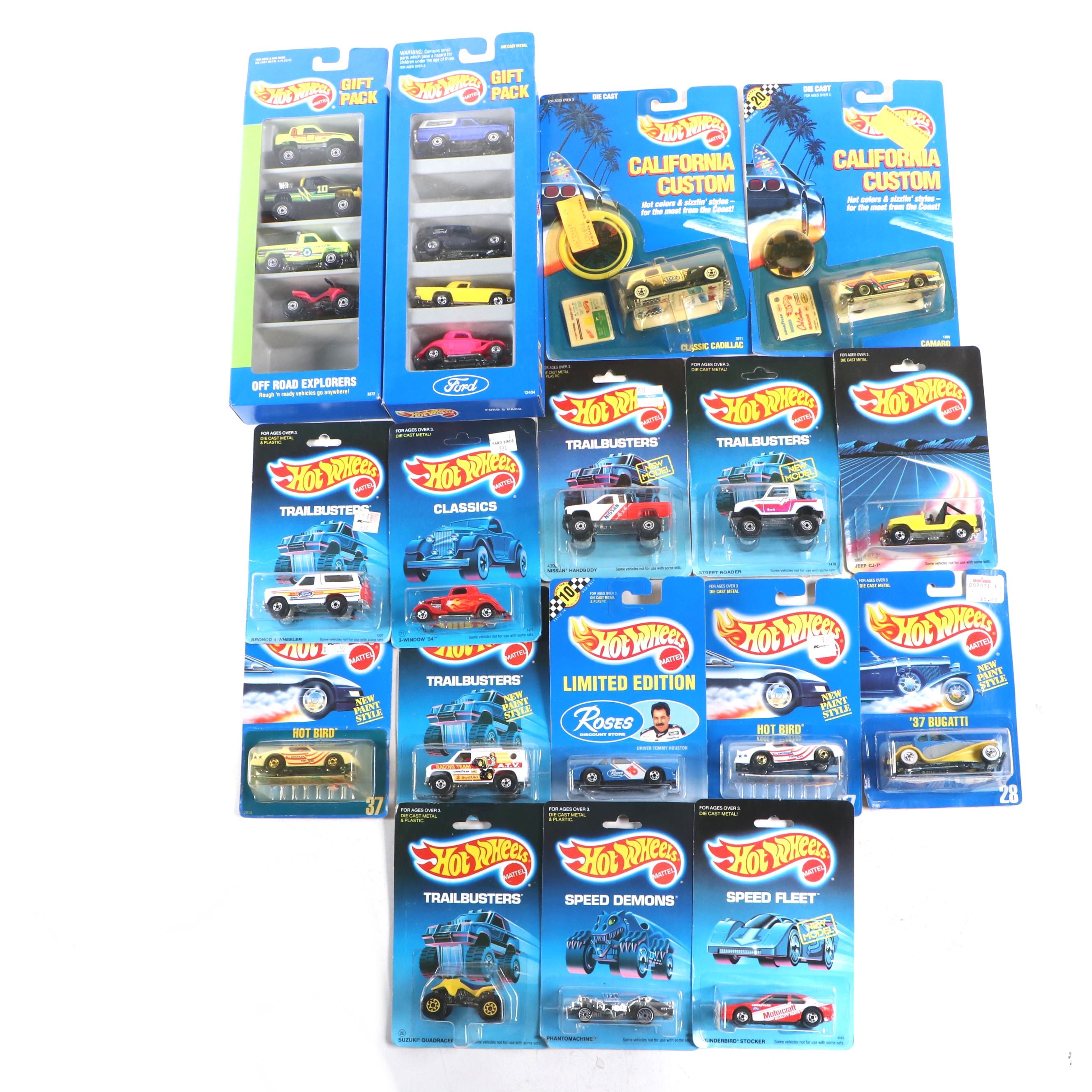 Hot Wheels "Thunderbird Stocker," "Phantomachine" and More Toy Cars, 1980s–1990s