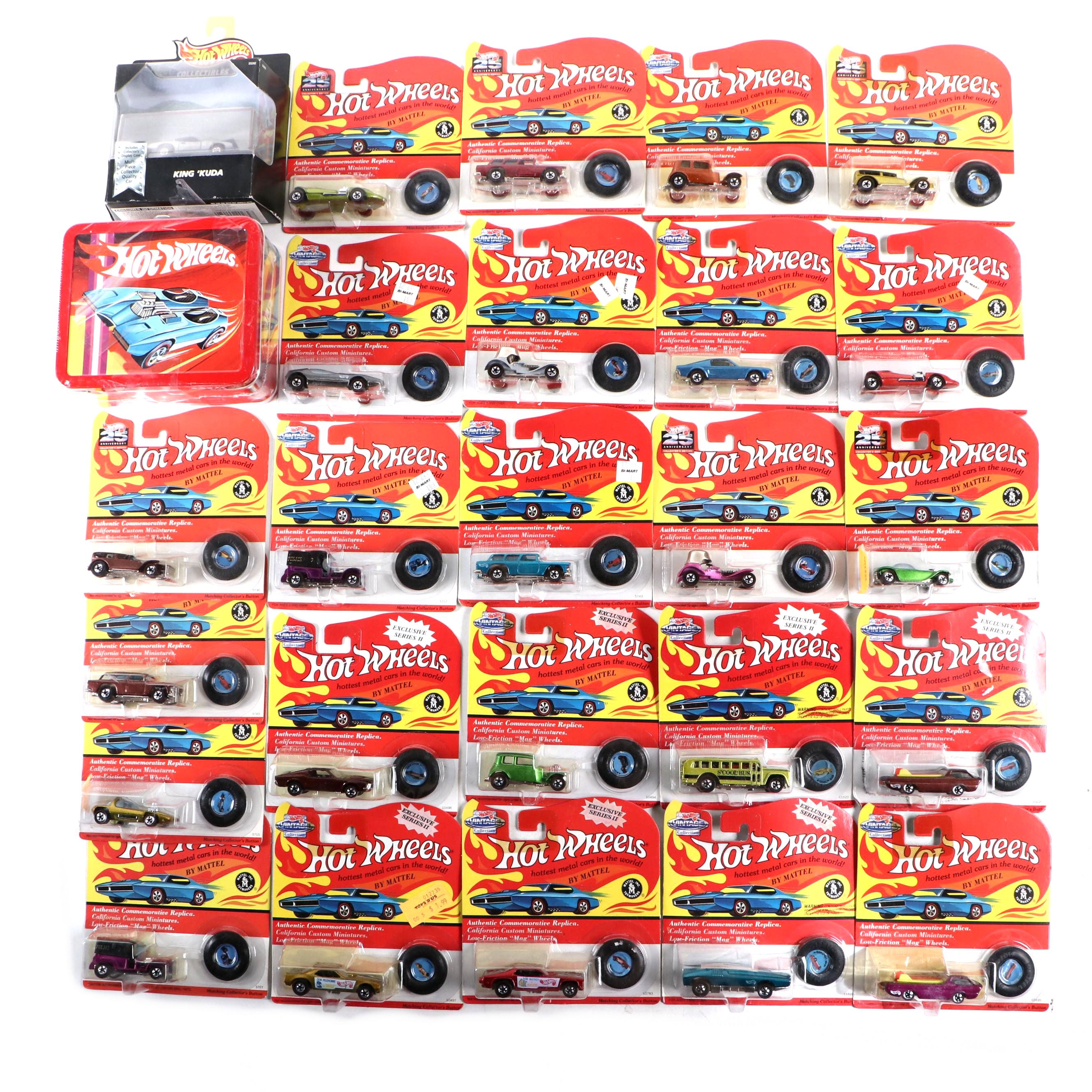 Johnny Lightning Vintage Collection and More Toy Cars with Hot Wheels Lunchbox