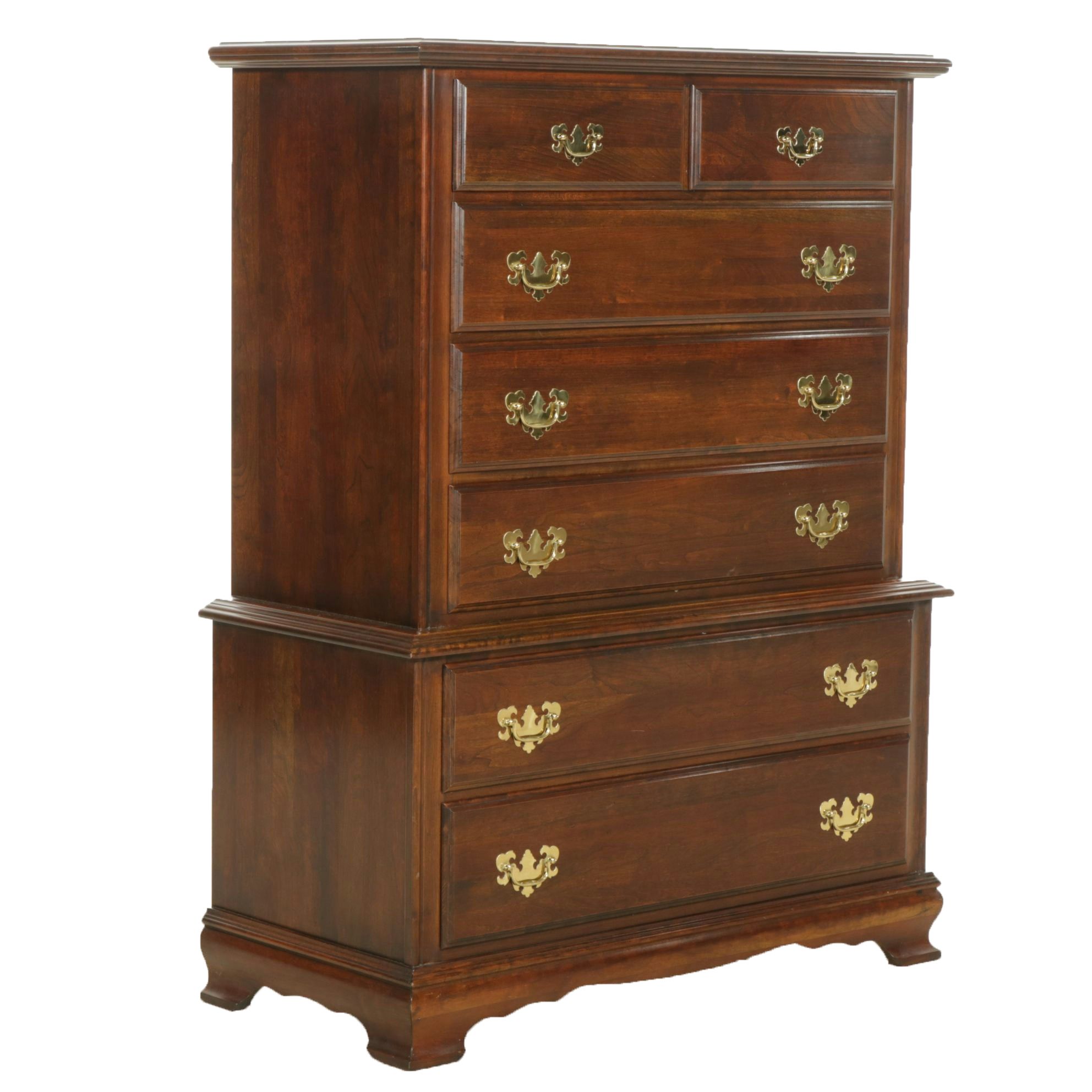 Federal Style Cherry Chest of Drawers, Late 20th Century