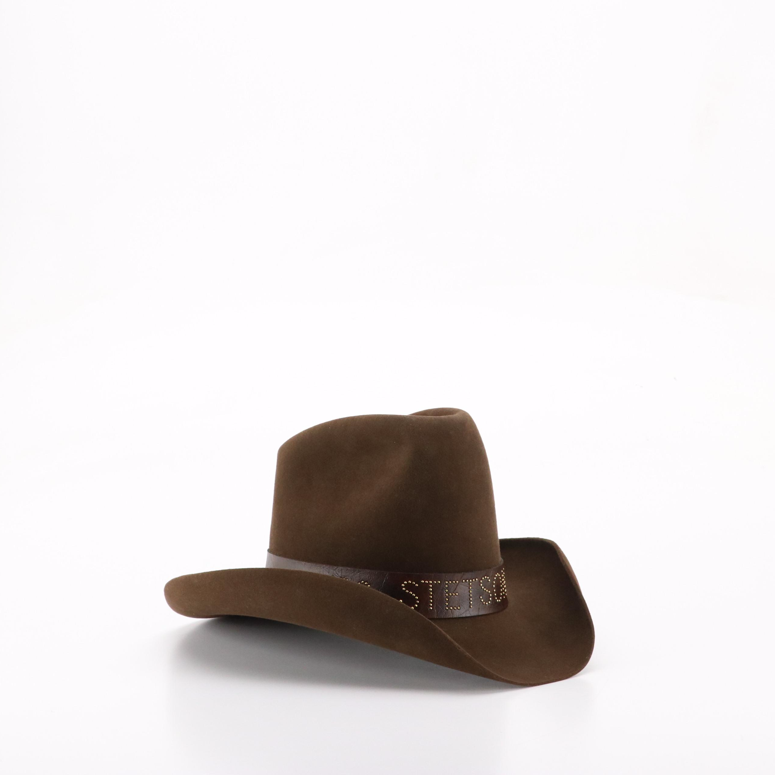 Stetson JBS Heritage 4X Beaver Fur Felt Western Hat with Travel Case