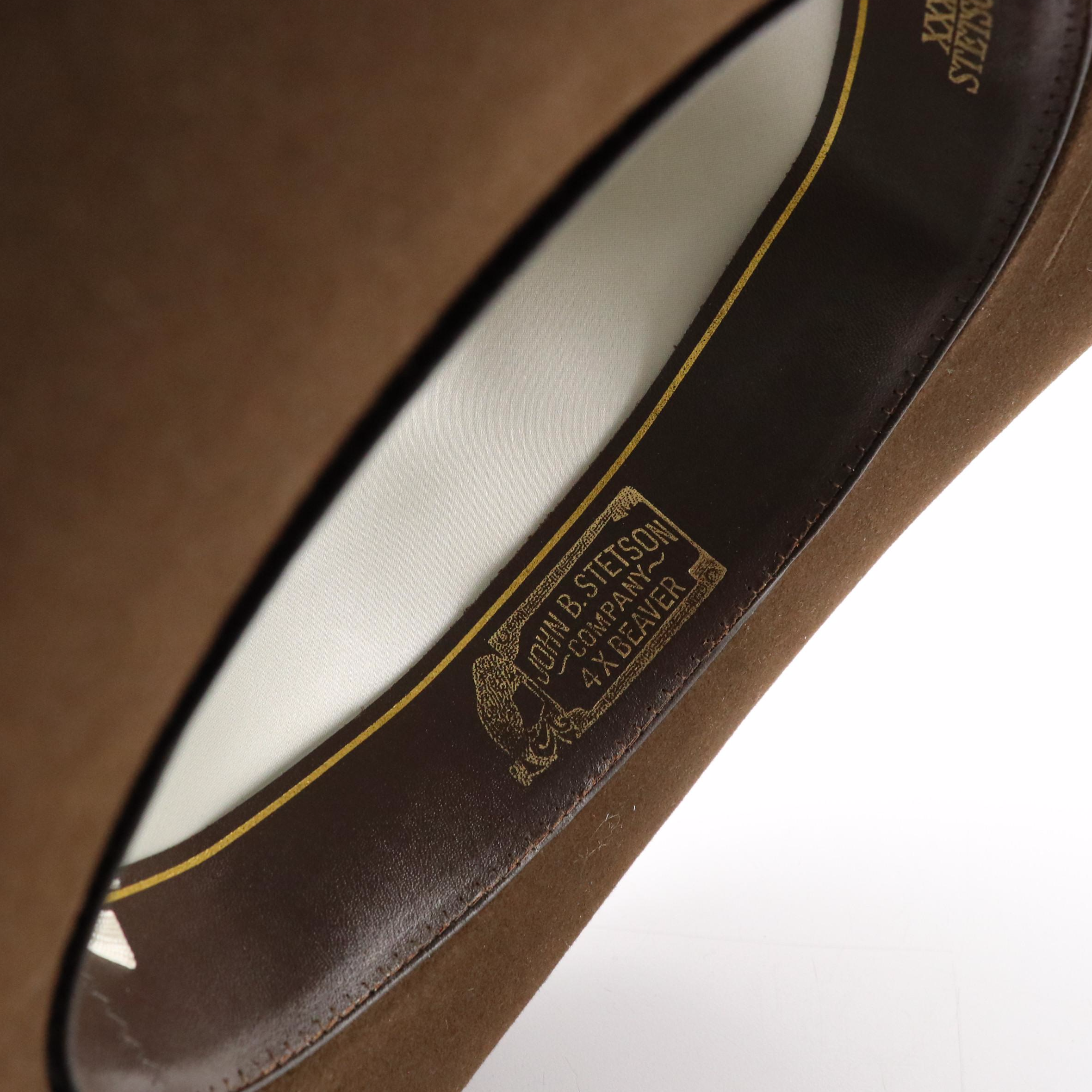 Stetson JBS Heritage 4X Beaver Fur Felt Western Hat with Travel Case