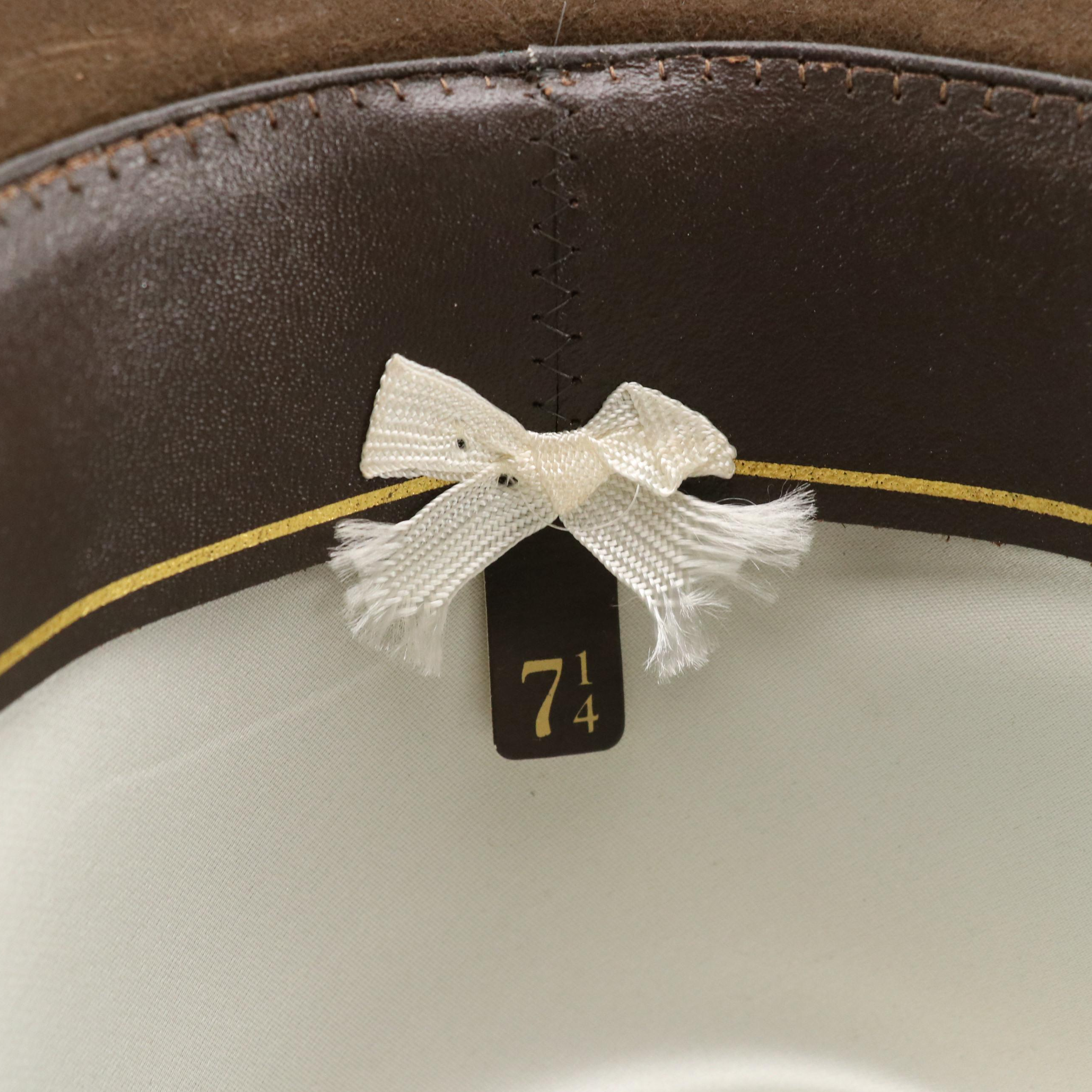 Stetson JBS Heritage 4X Beaver Fur Felt Western Hat with Travel Case