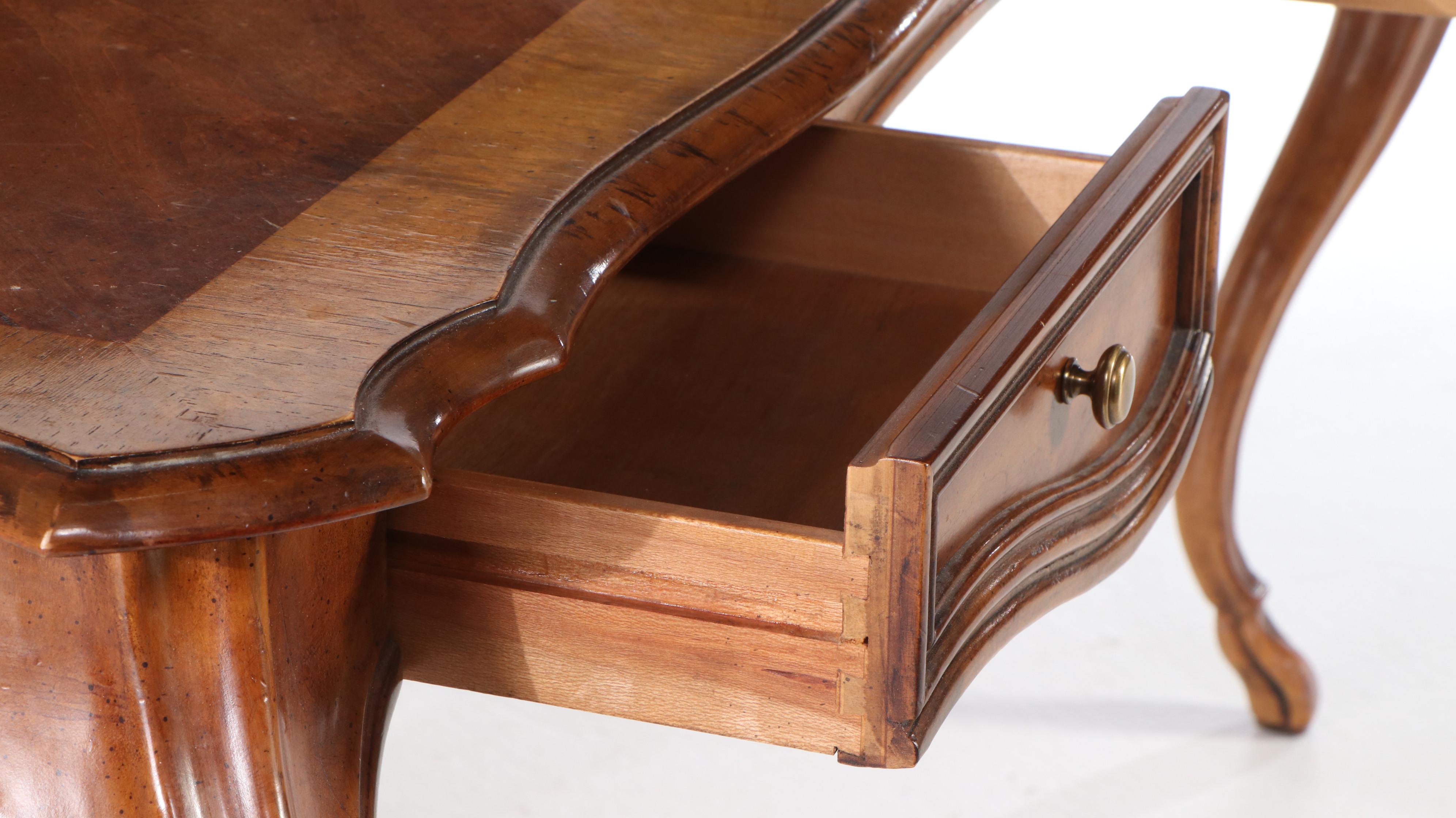 Drexel-Heritage French Provincial Style Walnut Writing Desk