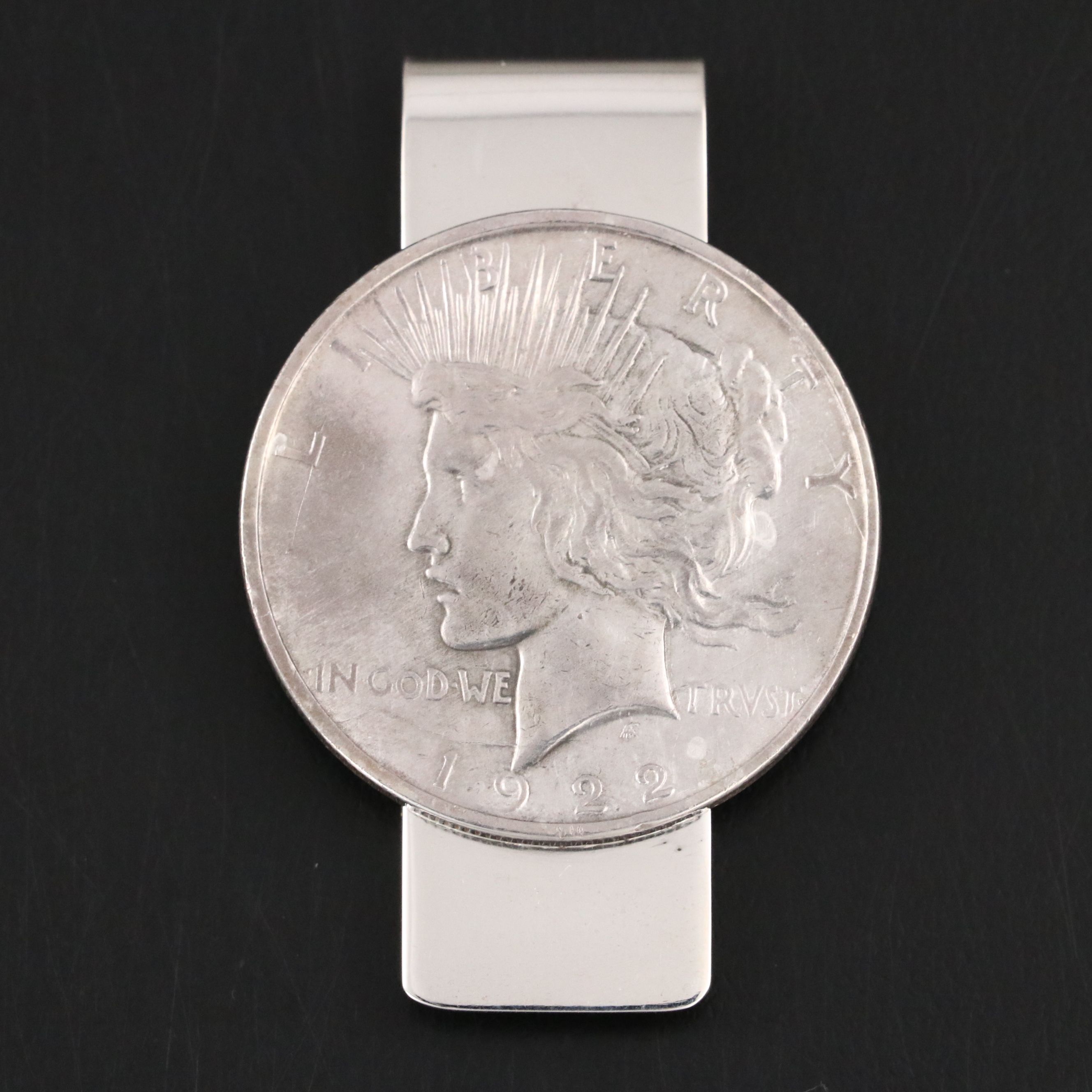 Tiffany & Co. Sterling Silver 1922 Silver Dollar Money Clip