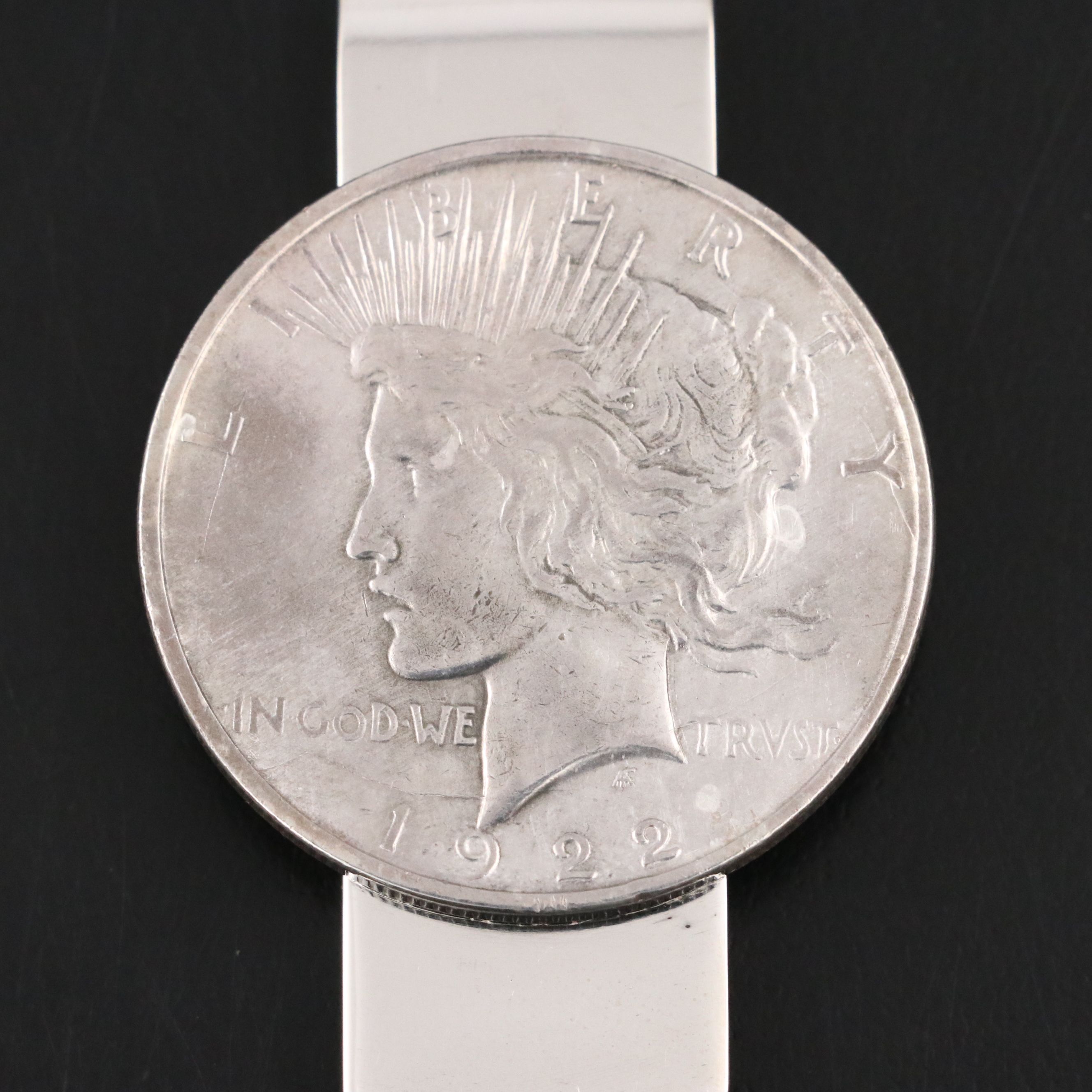 Tiffany & Co. Sterling Silver 1922 Silver Dollar Money Clip